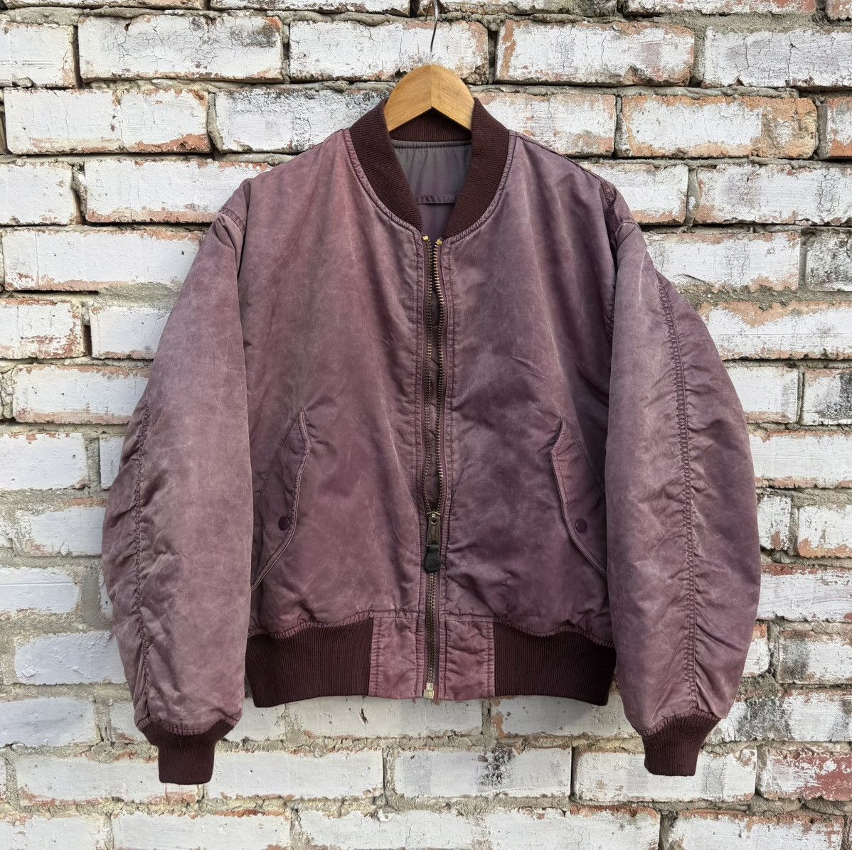 Vintage Vintage Sun Faded Ma-1 Bomber Jacket By Bobson Size US M / EU 48-50 / 2 - 10 Thumbnail