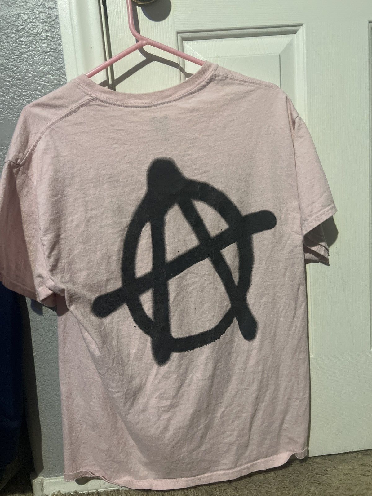 Fuck The Population × Supreme × Sus Boy Pink Sus Boy Spray Paint Anarchy Tee Size US L / EU 52-54 / 3 - 3 Thumbnail