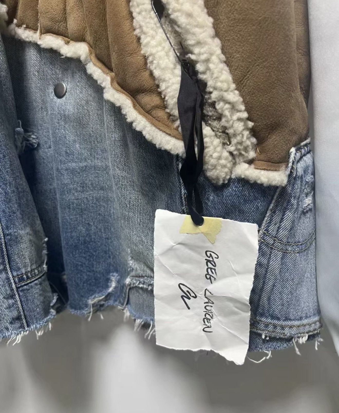 Greg Lauren Greg Lauren Fur & Denim Patchwork Jacket coat parka Size US L / EU 52-54 / 3 - 2 Thumbnail