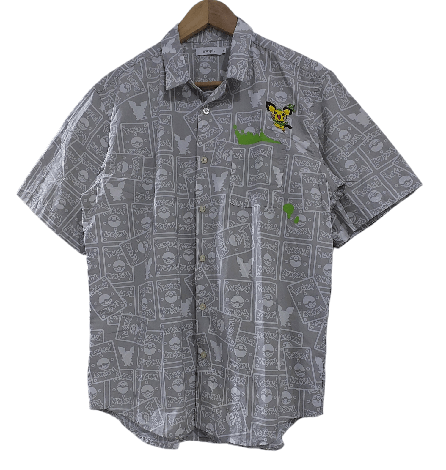 Pokemon POKEMON ANIME PICHU BUTTON UP SHIRT Size US L / EU 52-54 / 3 - 1 Thumbnail
