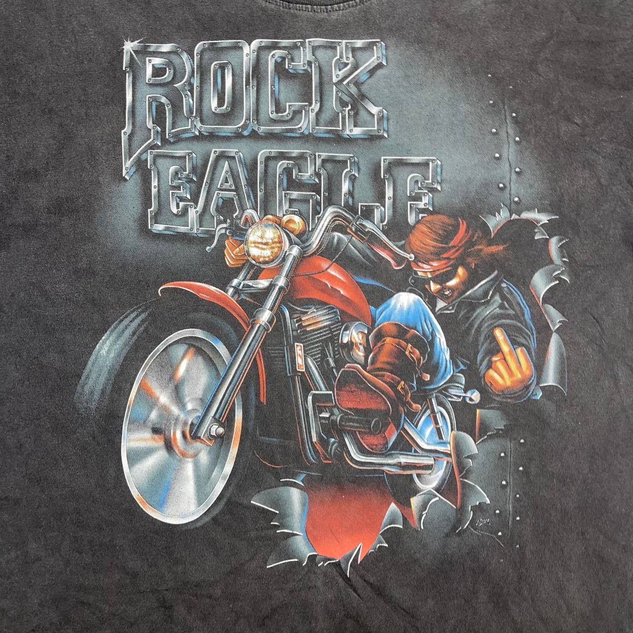 Vintage Rock Eagle 90s vintage t-shirts size XL Black Size US XL / EU 56 / 4 - 4 Thumbnail