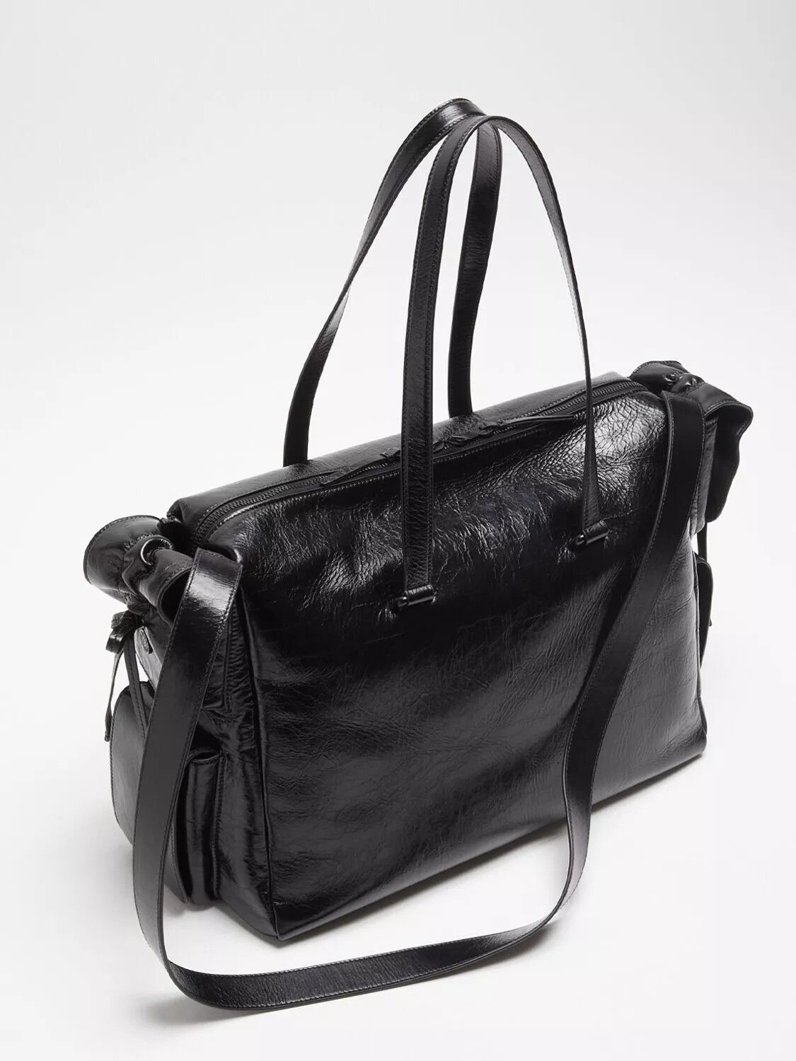 Acne Studios ACNE STUDIOS Multipocket $2700 Black Leather Tote Bag New Size ONE SIZE - 2 Thumbnail