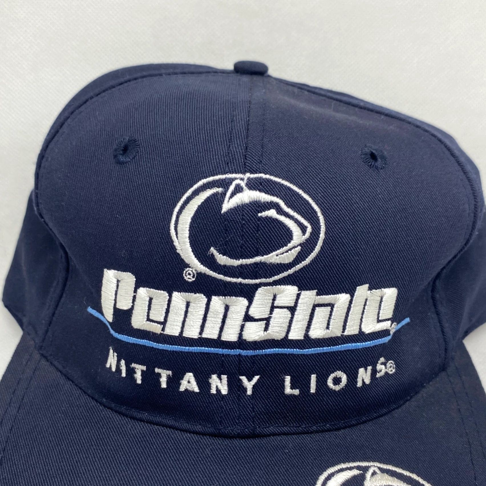 Penn Penn State Natty Lions Hat Cap Snapback Navy Blue Twins Enterprise Embroidered Size ONE SIZE - 2 Thumbnail