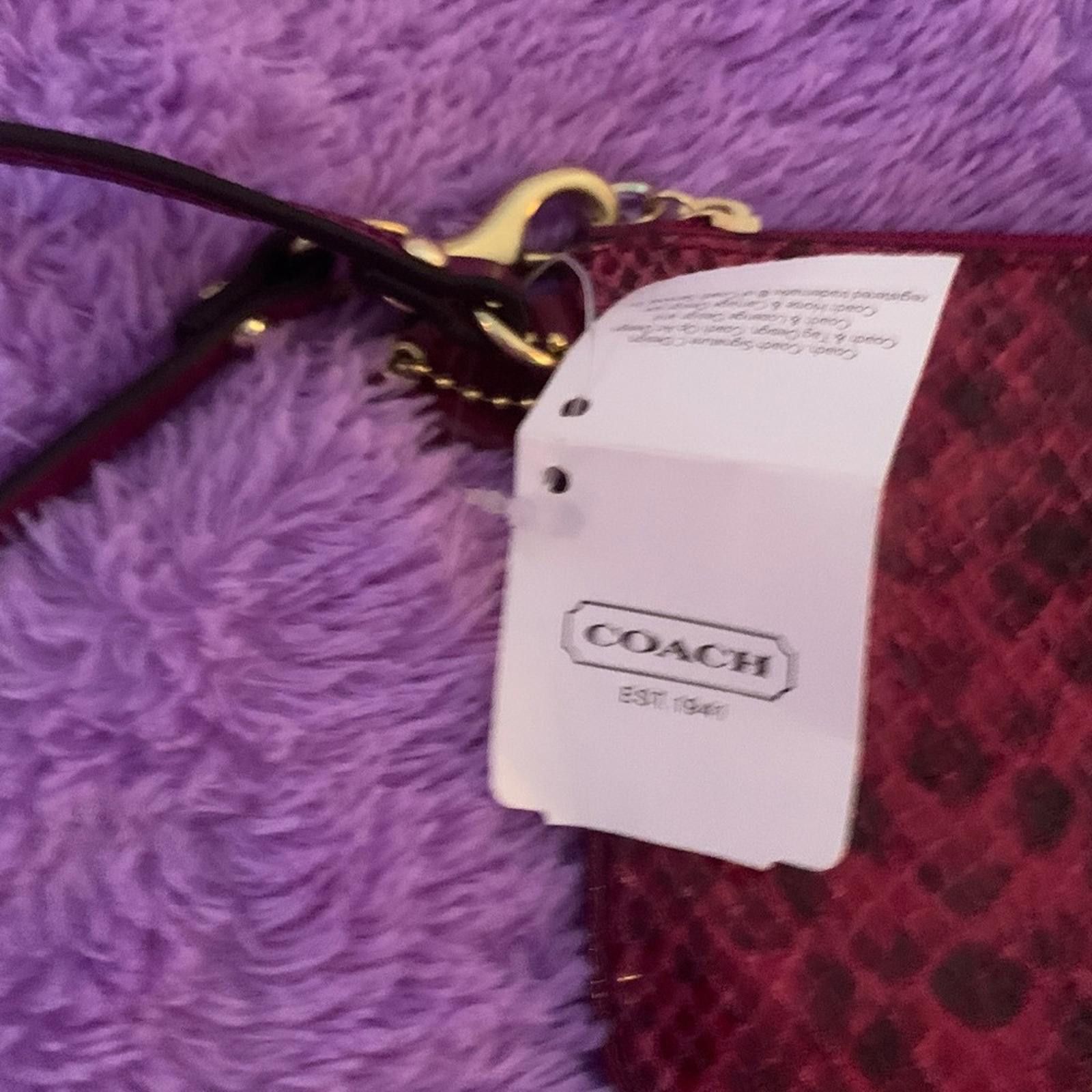Coach Coach Red Wristlet Size ONE SIZE - 2 Thumbnail