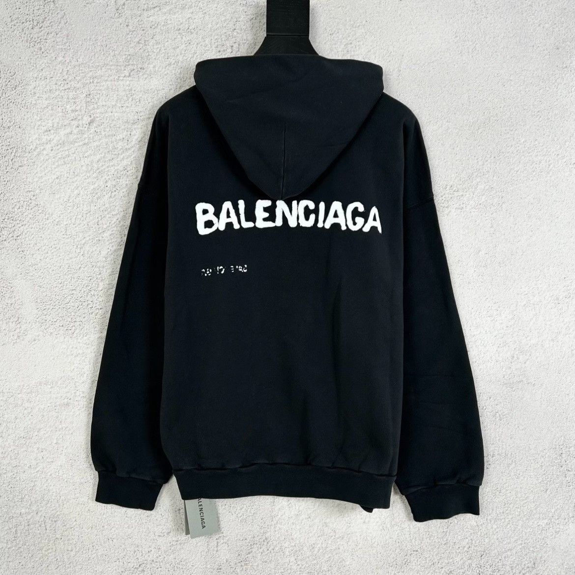 Other Balenciaga Front and back logo printed on black hoodie Size US XS / EU 42 / 0 - 2 Thumbnail