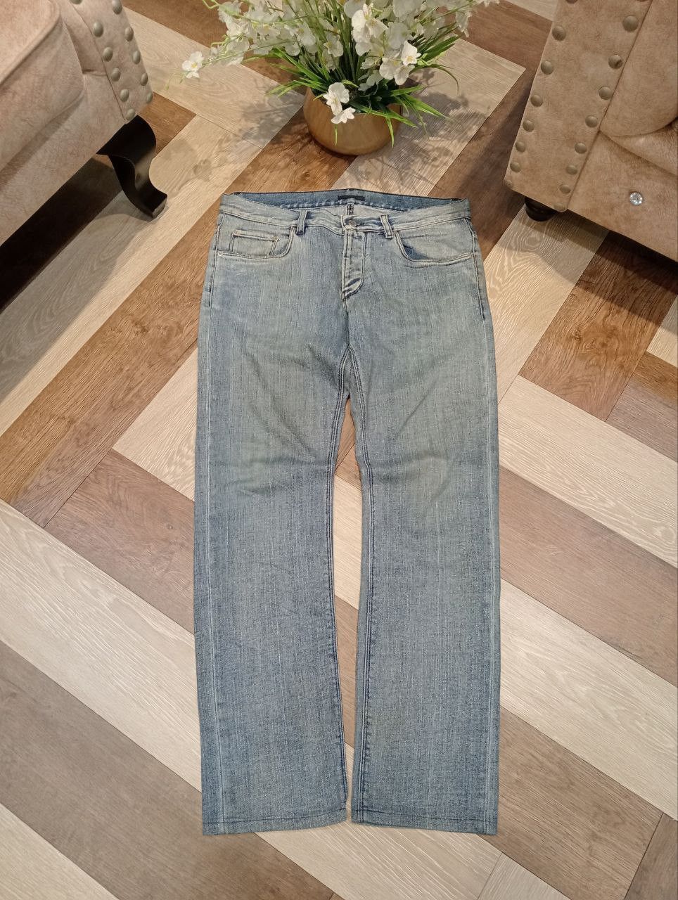 Prada PRADA BLUE DISTRESSED DENIM PANTS Size US 32 / EU 48 - 1 Thumbnail