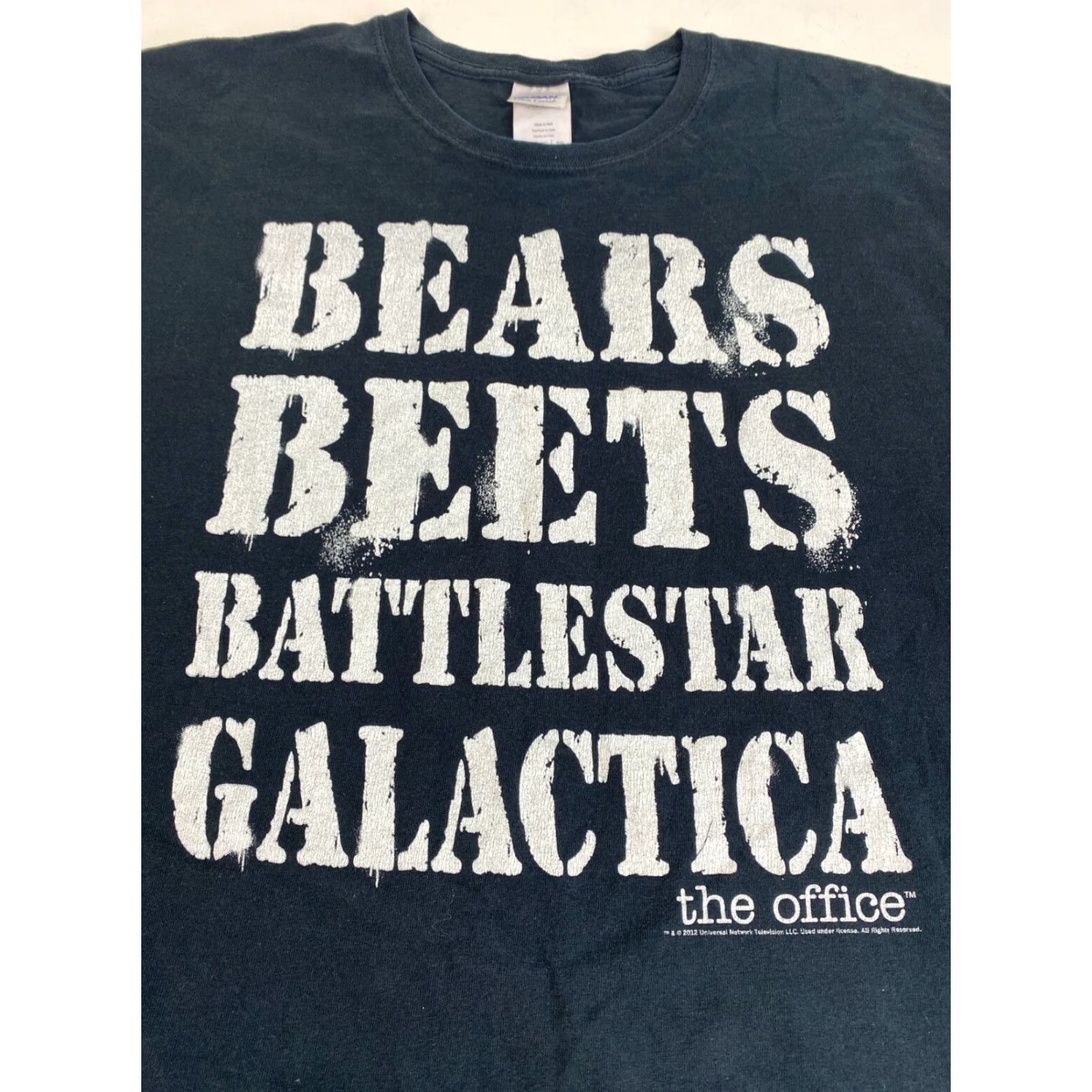 Gildan Unisex Adults T-Shirt The Office Bears Beets Battlestar Galactica XL Black (Gildan Ultra Cotton) Size US XL / EU 56 / 4 - 3 Thumbnail