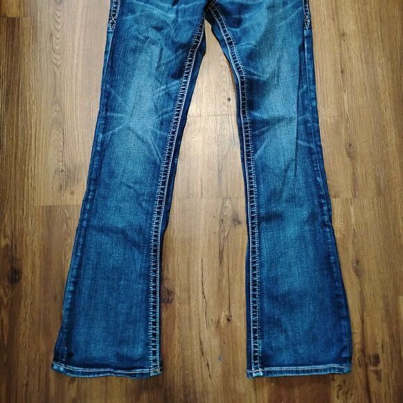 Other Vintage Y2K Rock Revival Eldora Boot Cut Denim Blue Jeans Size 29" - 3 Thumbnail