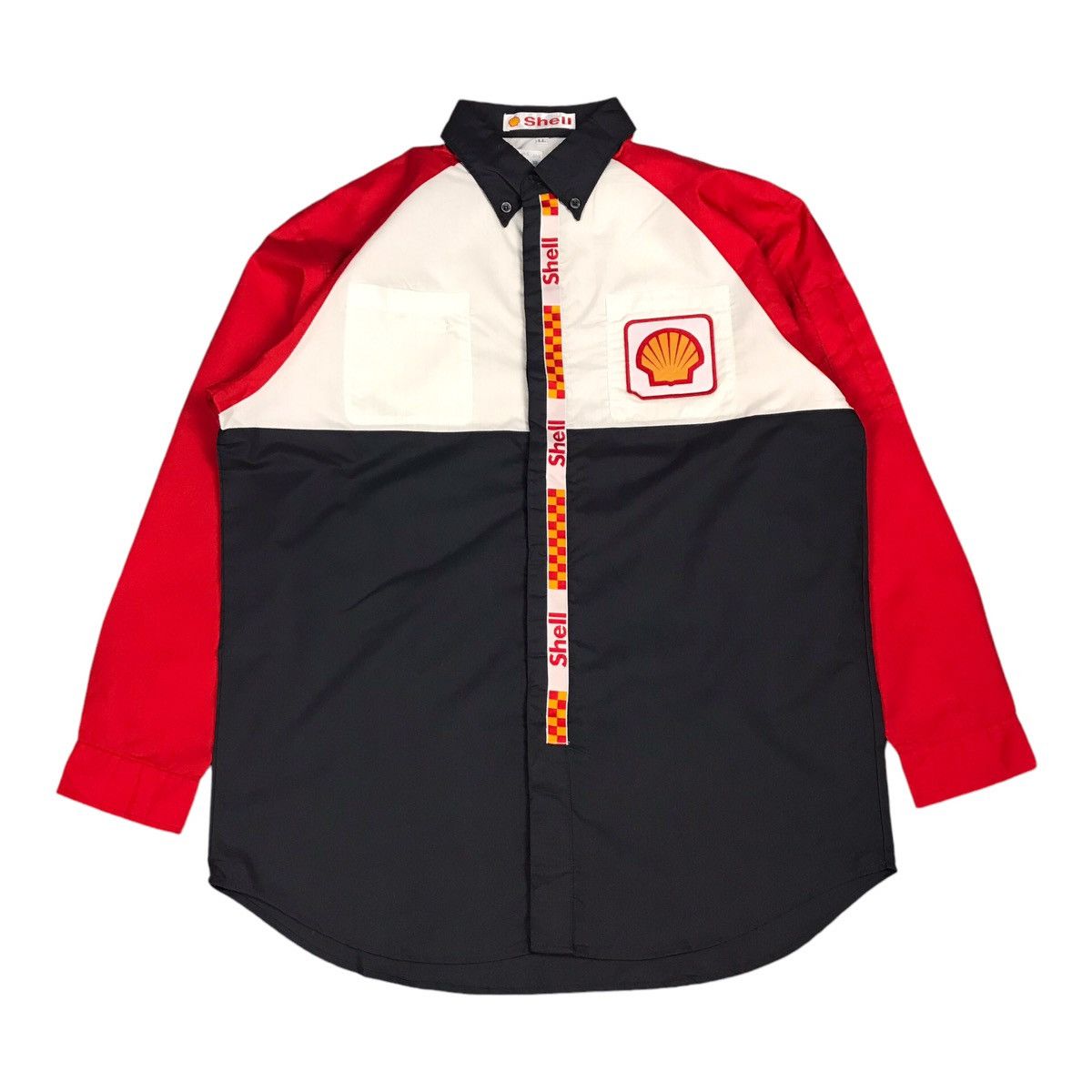 Japanese Brand Vintage Shell Helix Button up shirt Size US L / EU 52-54 / 3 - 1 Thumbnail