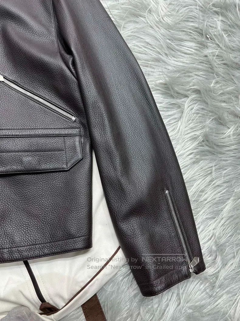Hermes Hermes Poster Model Hunting Leather Jacket 100% Deer Leath Size US M / EU 48-50 / 2 - 4 Thumbnail