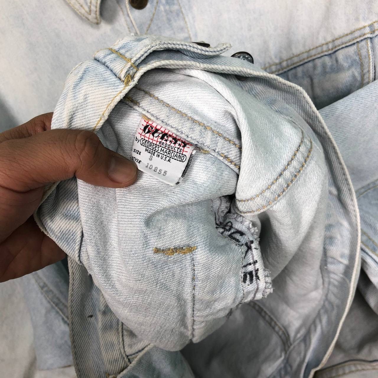Georges Marciano × Guess × Vintage Vintage Guess by Geoges Marciano Denim Acid Washed Jacket Size US S / EU 44-46 / 1 - 10 Thumbnail