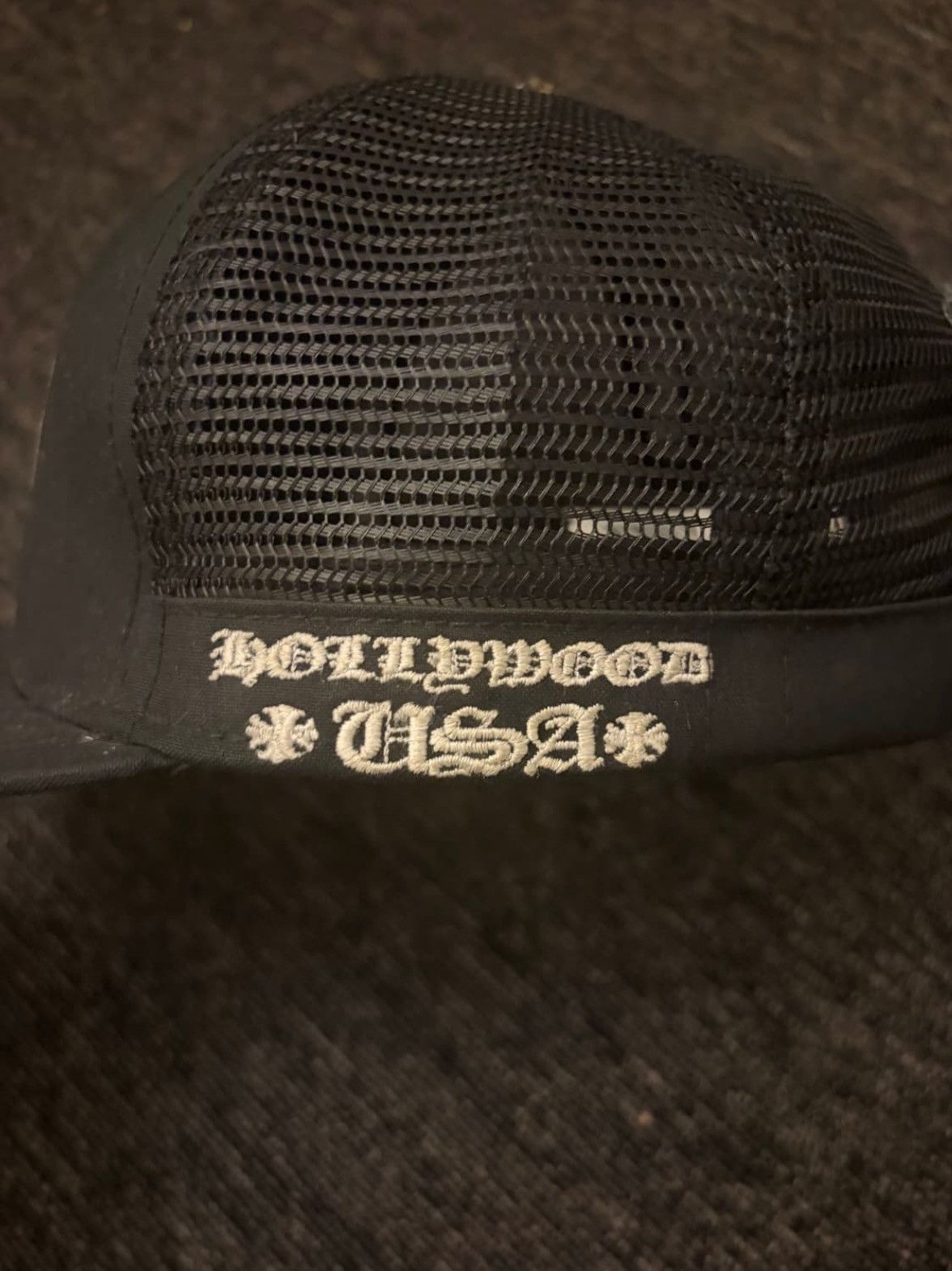 Chrome Hearts Floral Cross Trucker Hat Size ONE SIZE - 4 Thumbnail