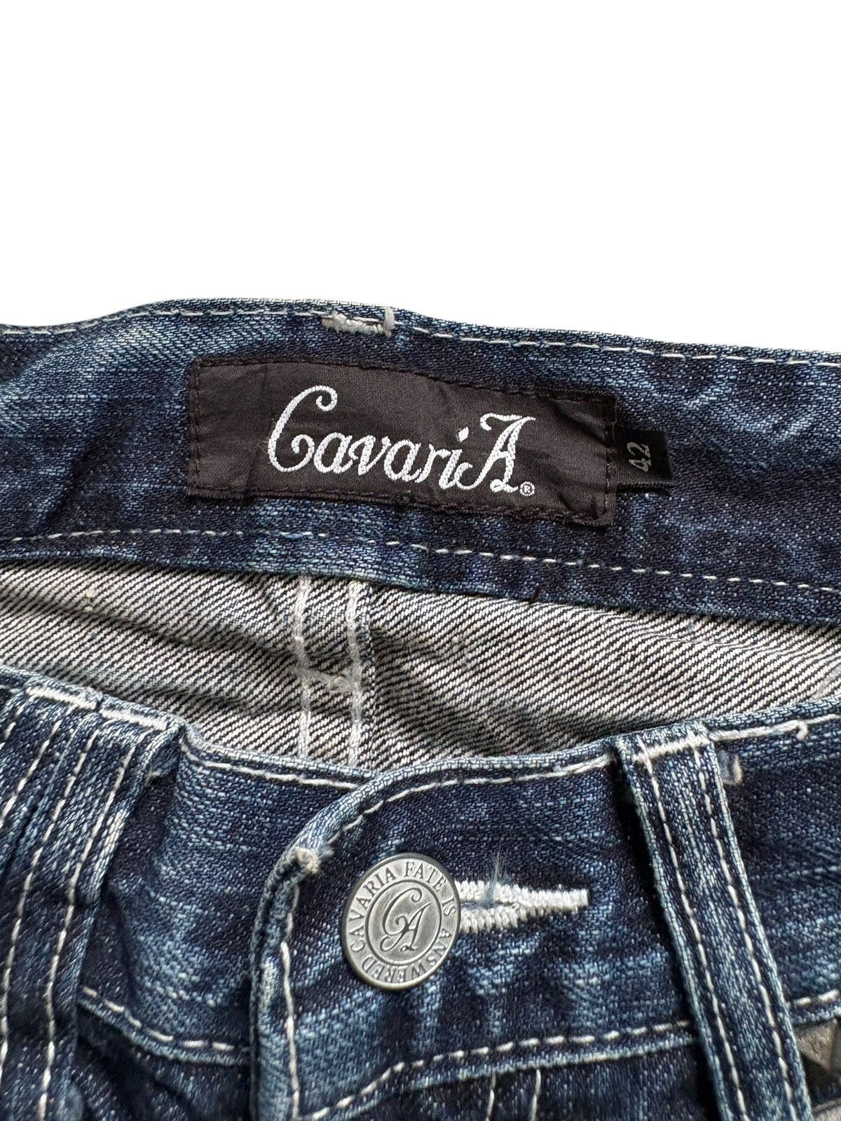 Japanese Brand Vintage Cavaria mudwash studded flared distressed jeans Size US 30 / EU 46 - 17 Thumbnail