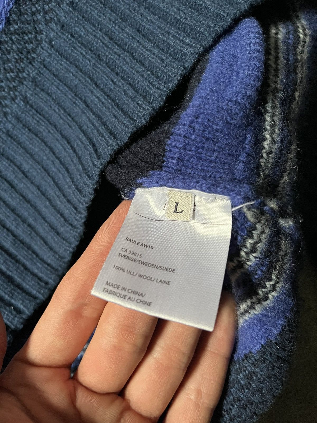 Acne Studios × Designer × Vintage Acne studios wool sweater blue rare Size US L / EU 52-54 / 3 - 8 Thumbnail