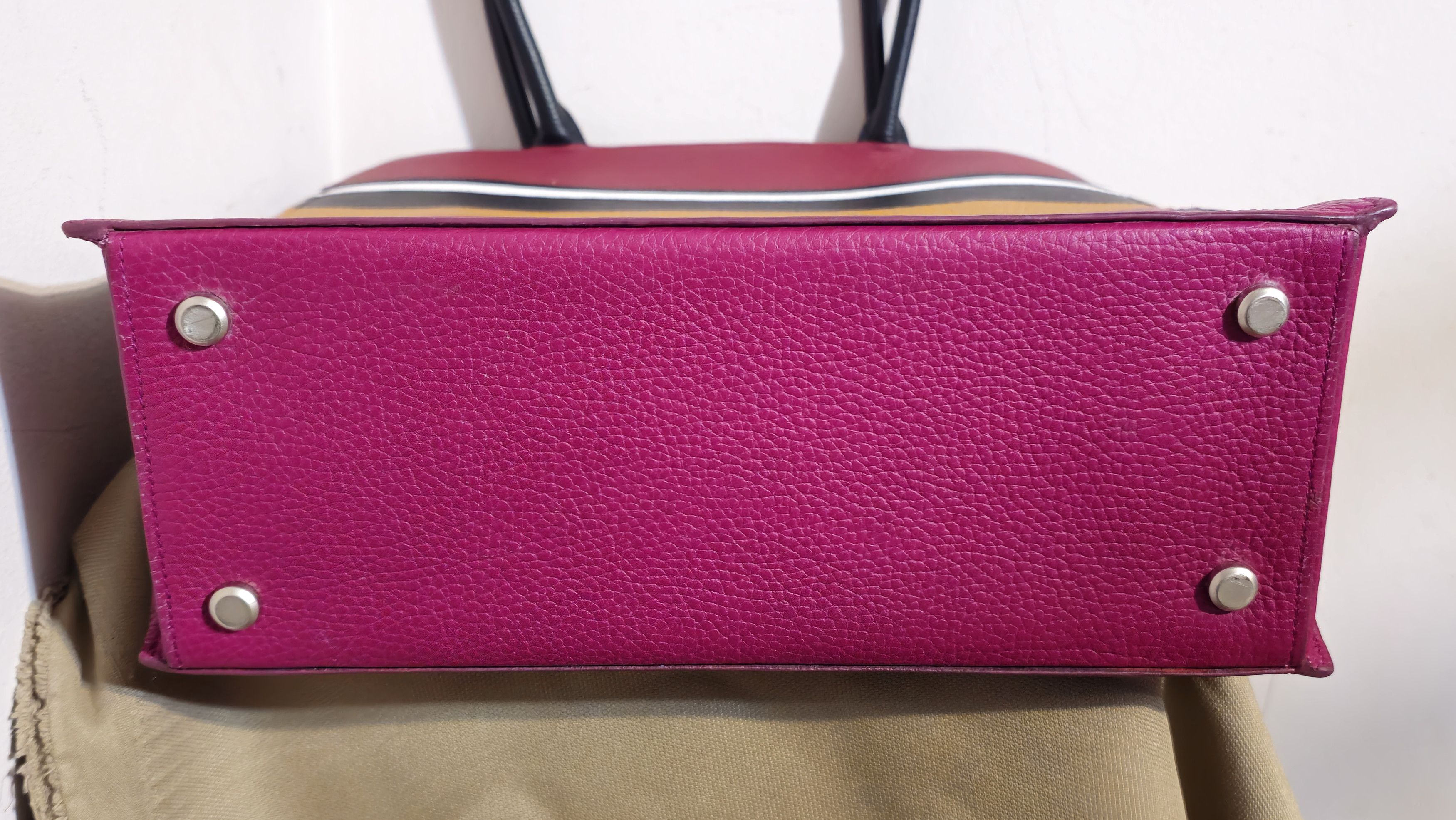 Other Graf Paris Multicolor Striped Leather Tote Bag Size ONE SIZE - 5 Thumbnail