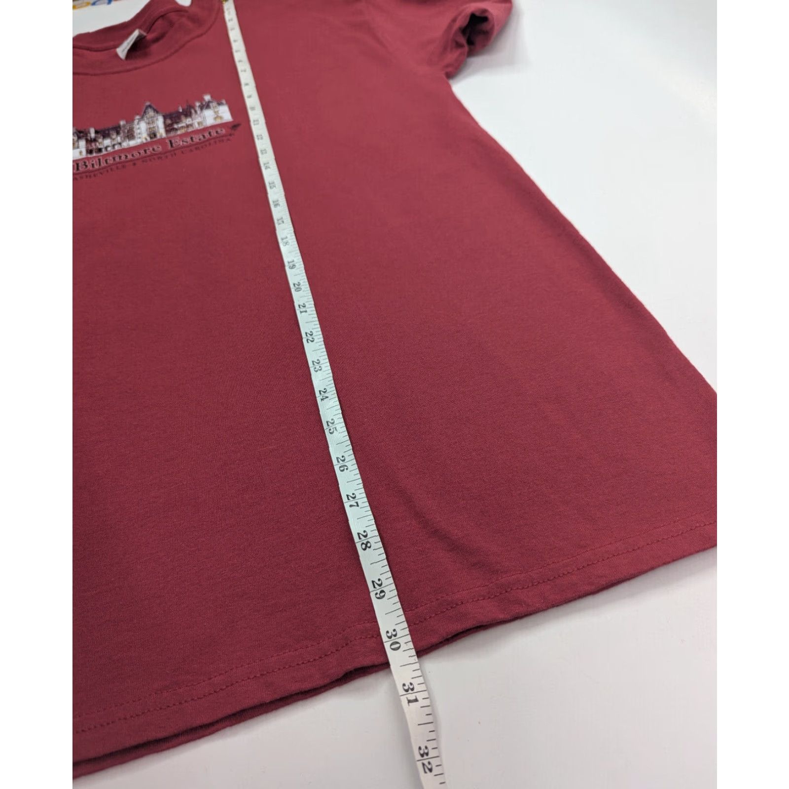 Gildan VINTAGE Biltmore Estate Asheville Red Shirt Adult Large North Carolina Gildan Ultra Cotton T-Shirt Mens Size US L / EU 52-54 / 3 - 5 Thumbnail