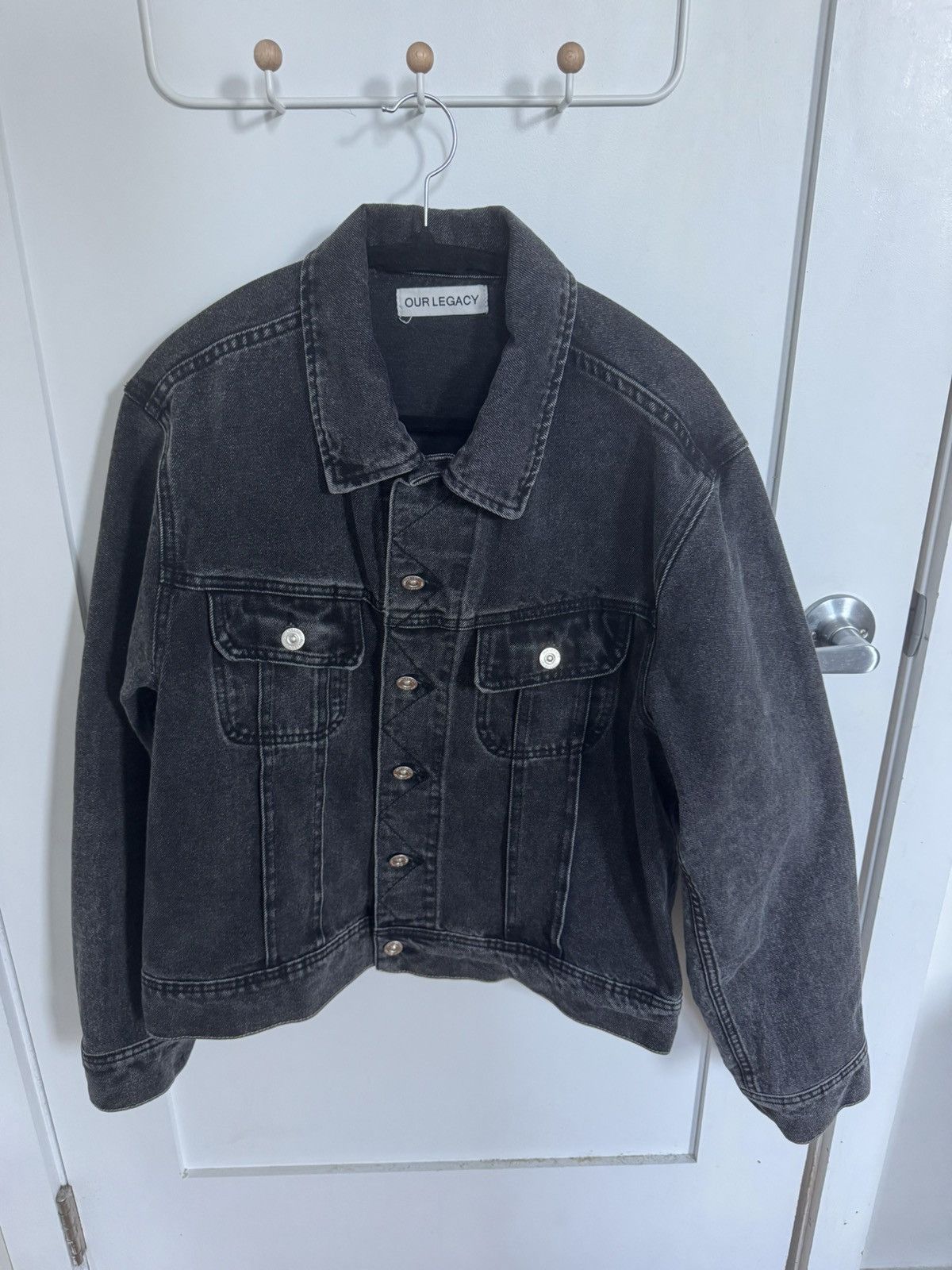 OUR LEGACY Uniform デニムジャケット 46 ブラック Our Legacy Our Legacy New Work Jacket - Black Denim | Grailed