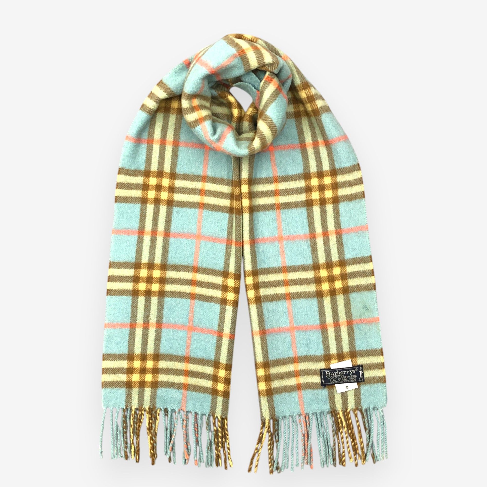 Burberry Vintage Burberry Scarf Muffler Wool Cashmere Scarves Size ONE SIZE - 1 Thumbnail