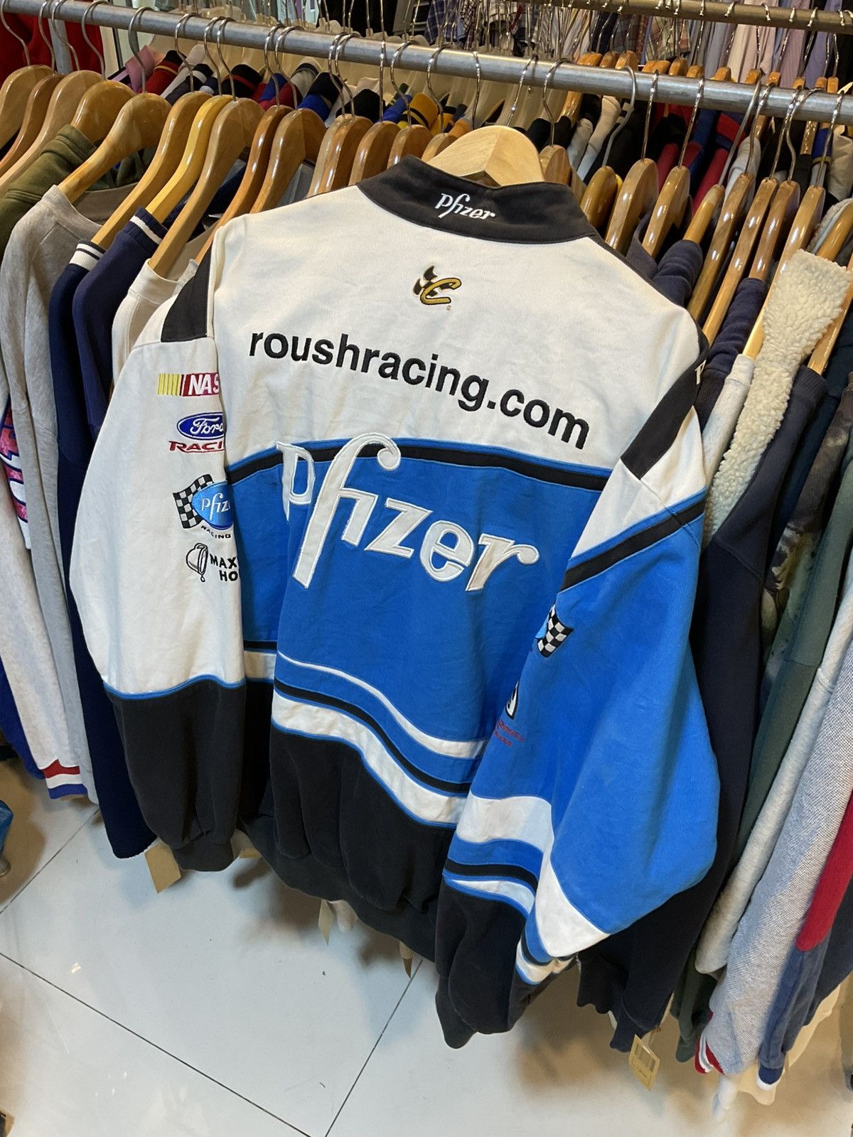 Other Vintage Nascar Phizer Racing Jacket Size US XL / EU 56 / 4 - 3 Thumbnail
