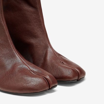 Maison Margiela o1s22i1n0724 Leather Tabi Ankle Boots in Brown Size US 10 / IT 40 - 2 Thumbnail