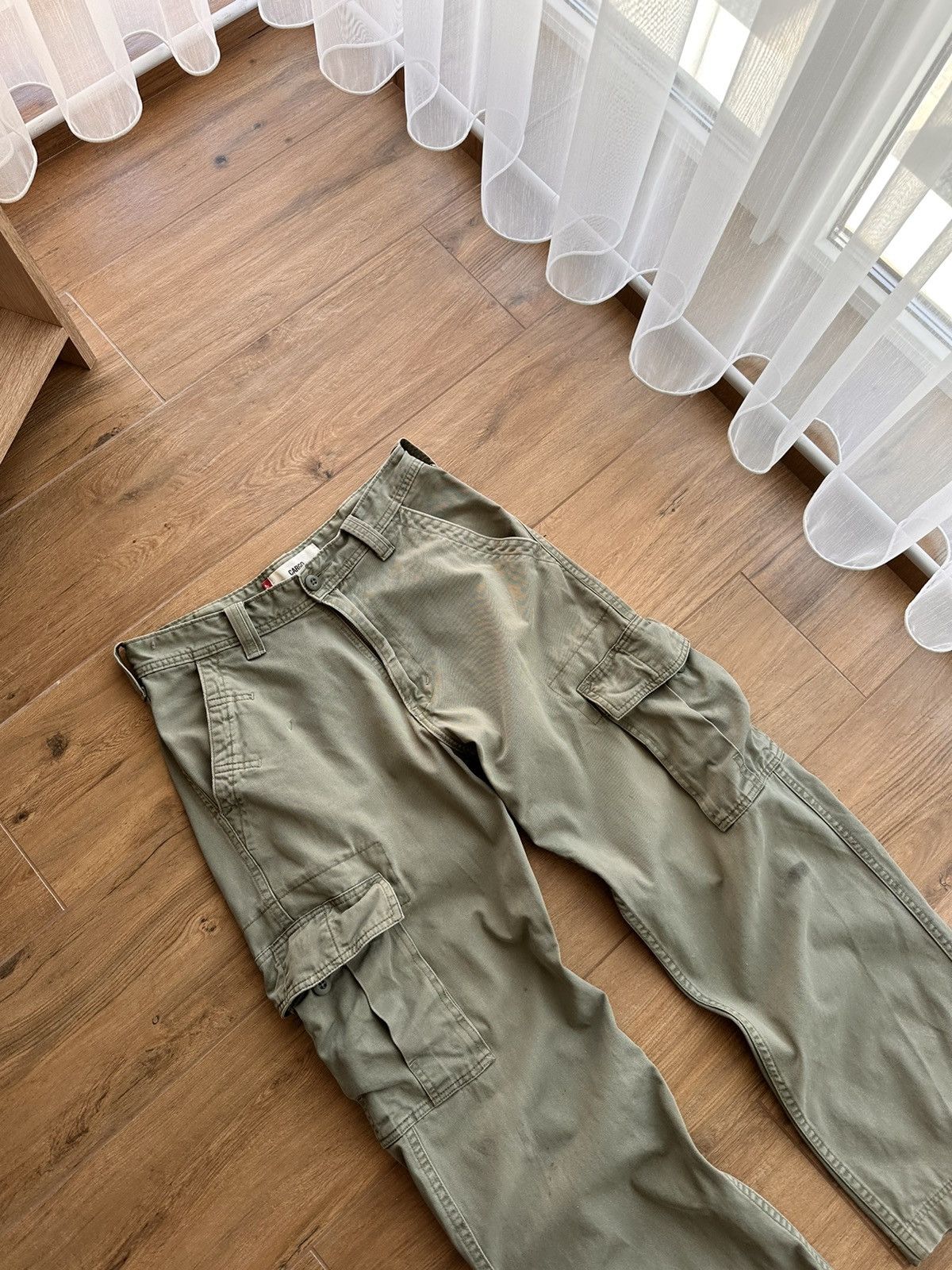 Levi's × Levi's Vintage Clothing × Vintage Vintage Levi’s SS03 Green Military Cargo Pants Size US 31 - 4 Thumbnail