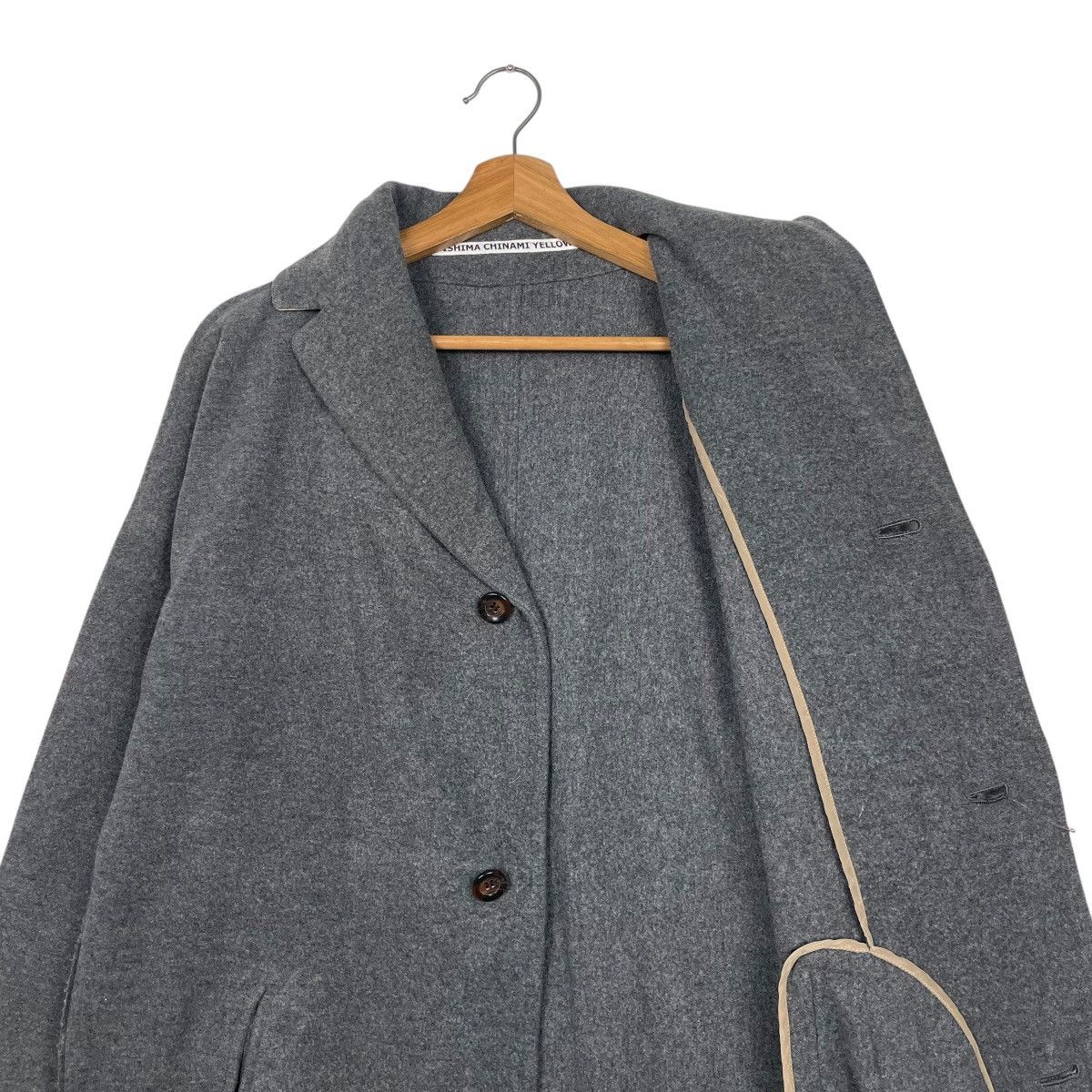 Japanese Brand Japanese Designer Kamishima Chinami Yellow Overcoat Size S / US 4 / IT 40 - 10 Thumbnail
