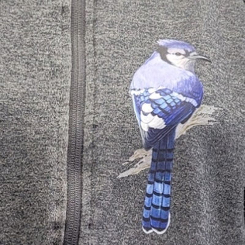 Avia Hand Printed Womens Medium Bird Long Sleeve Hoodie Jacket Size M / US 6-8 / IT 42-44 - 2 Thumbnail