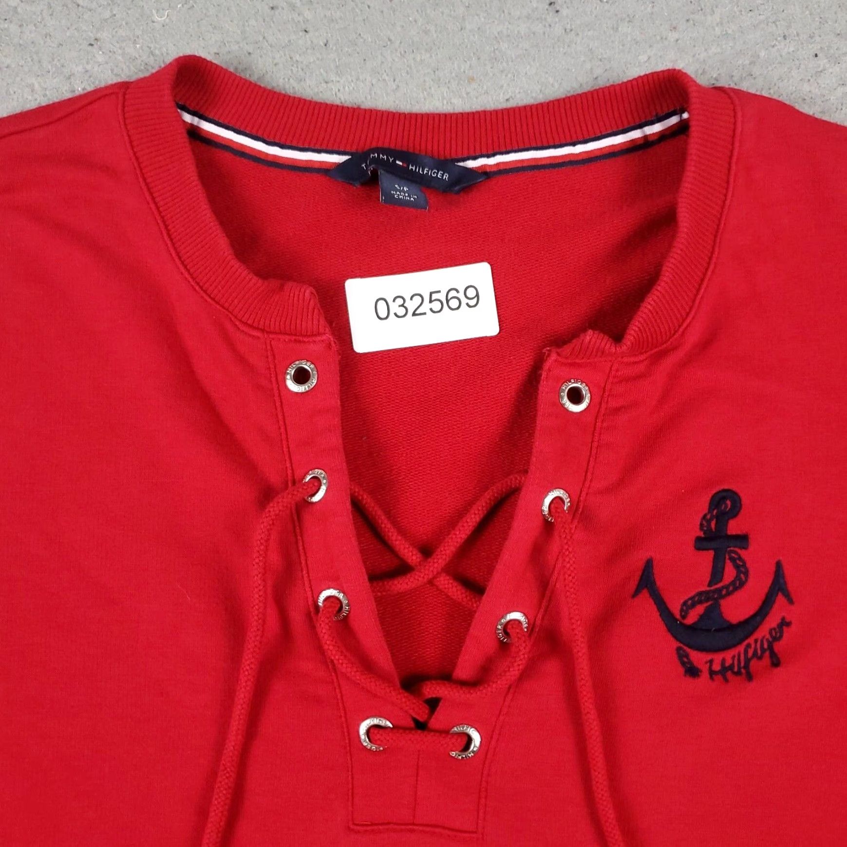 Tommy Hilfiger Womens Small Sweater Tommy Hilfiger Red Casual Pullover Sweatshirt Size S / US 4 / IT 40 - 3 Thumbnail
