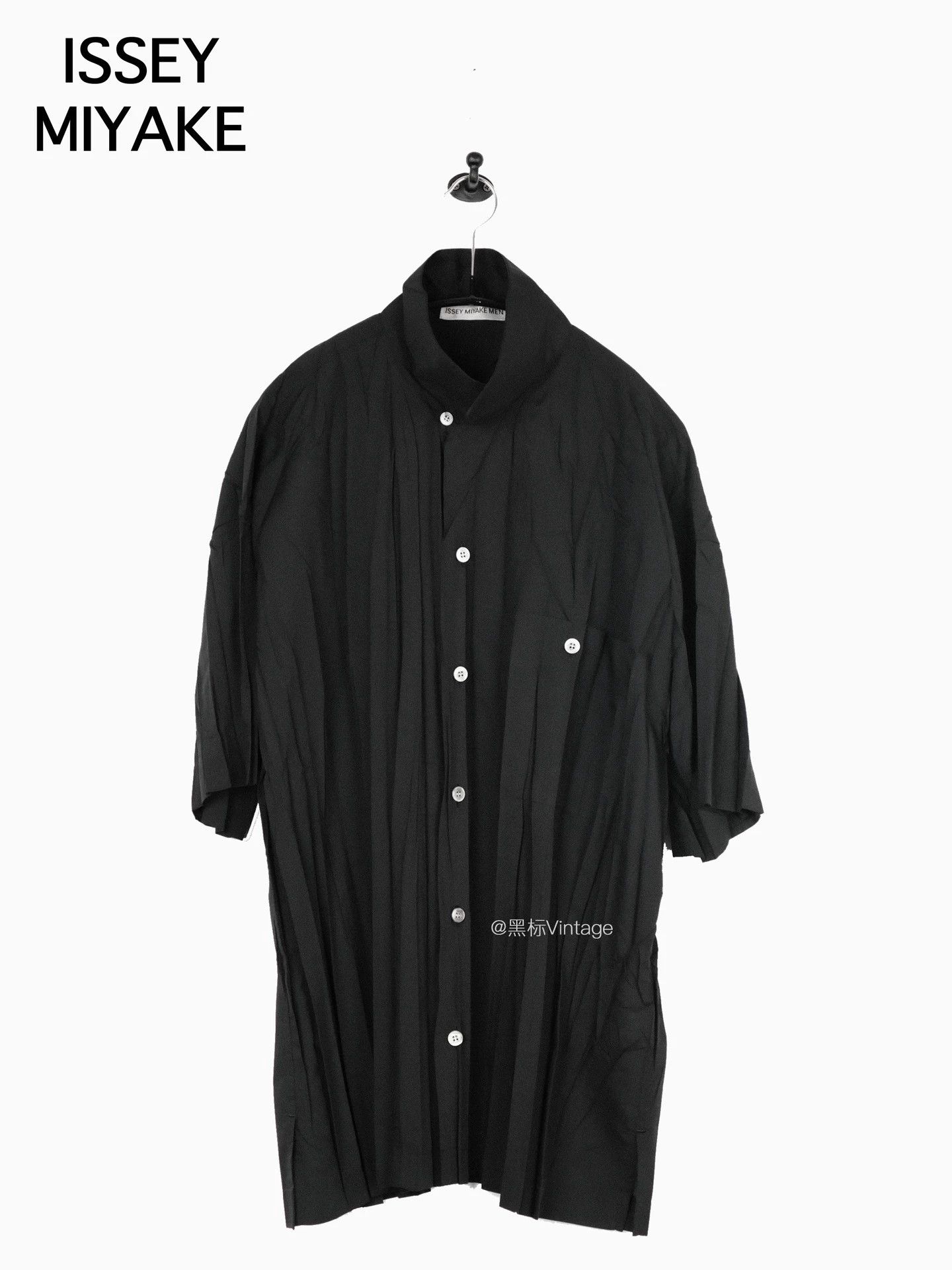 Issey Miyake Issey Miyake 99ss Pleated MOP Buttons Short Sleeve Shirt Size US L / EU 52-54 / 3 - 1 Thumbnail