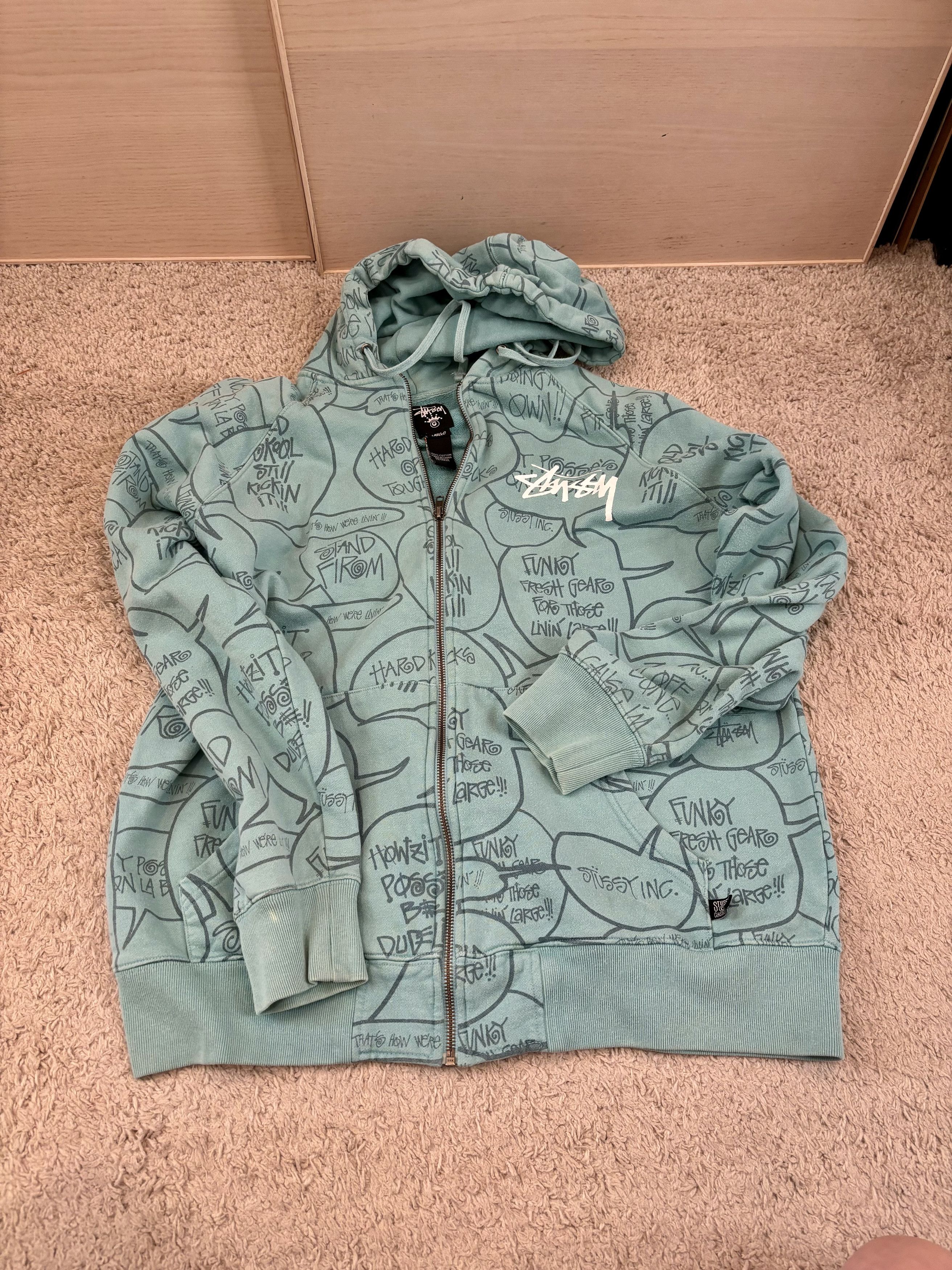 Stussy Stussy Comic Zip hoodie Size US L / EU 52-54 / 3 - 1 Thumbnail