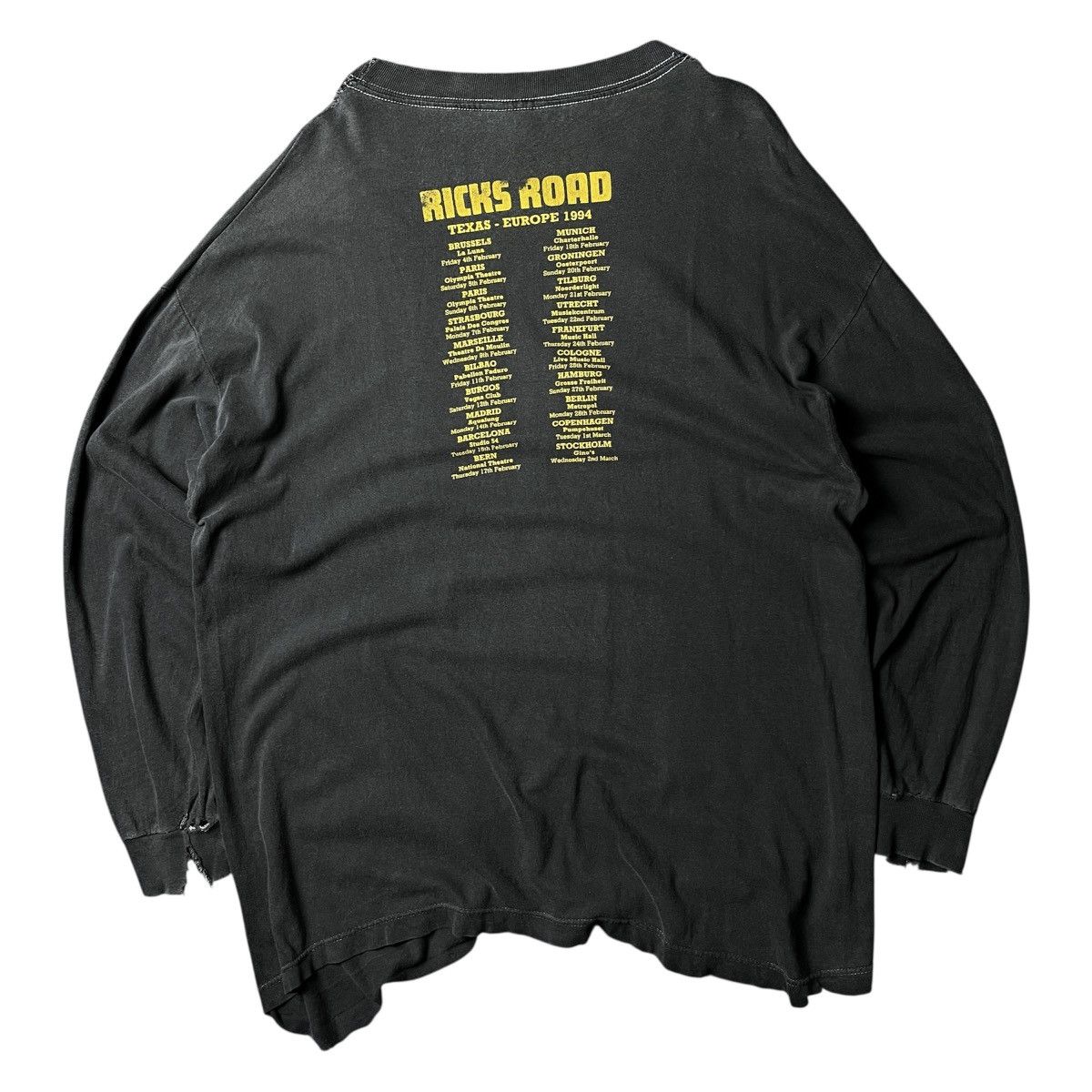 Band Tees Texas – Rick’s Road Europe Tour 1994 LS Size US XL / EU 56 / 4 - 3 Thumbnail