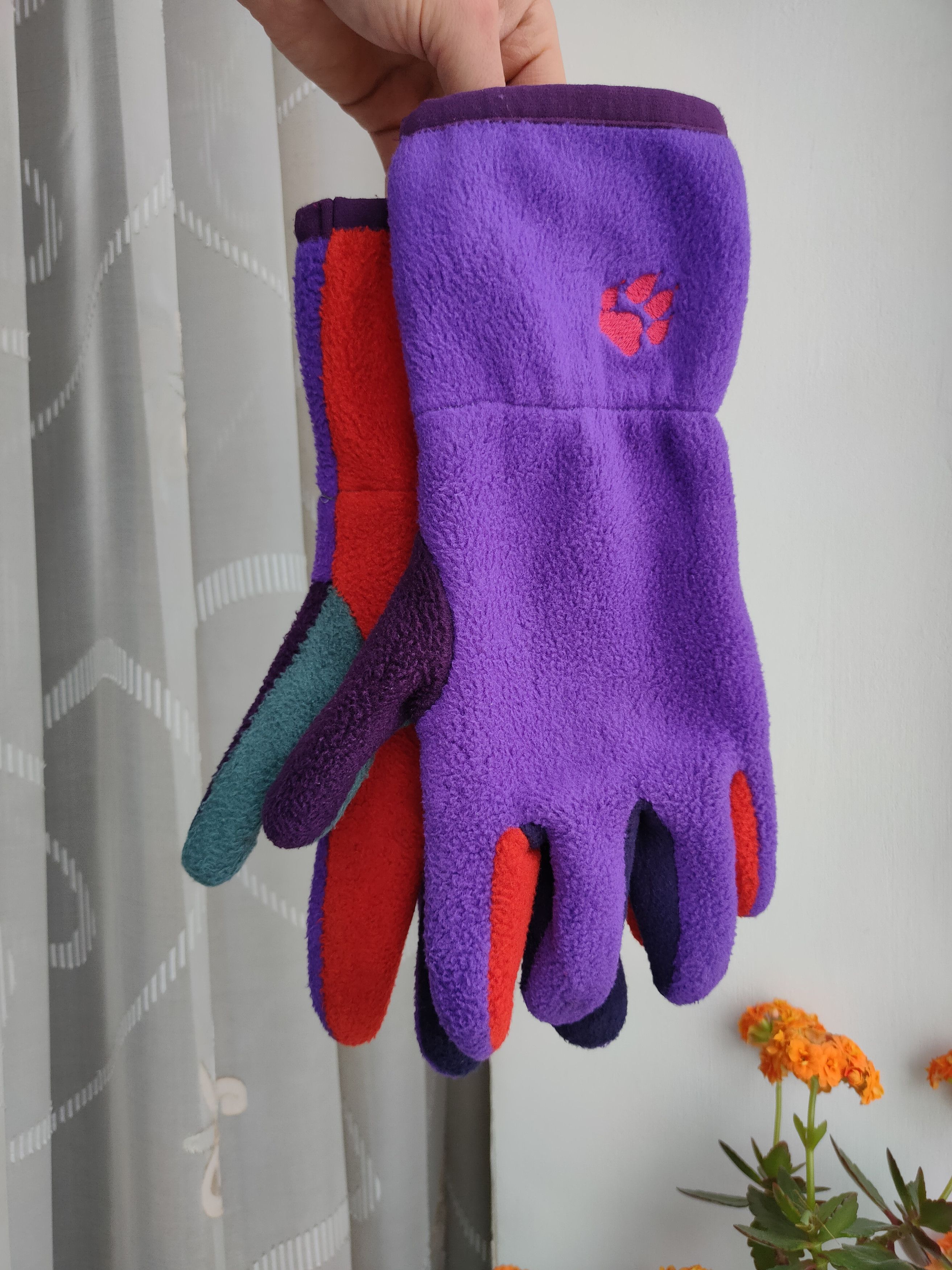Polartec Vintage Polartec series zoo ultra rare 90s fleece gloves Size ONE SIZE - 1 Thumbnail