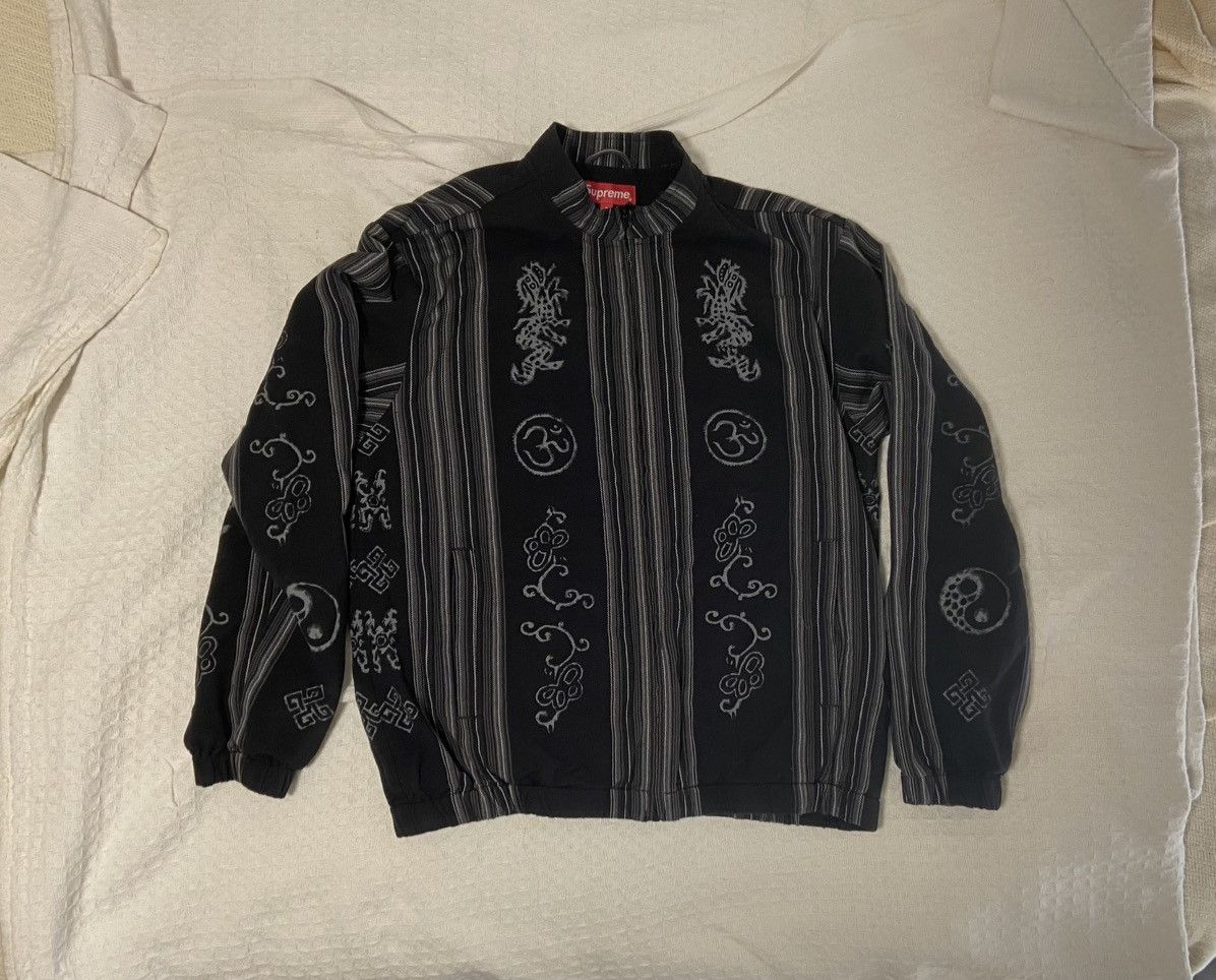Supreme Supreme Striped Batik Zip Jacket (Black) Size US S / EU 44-46 / 1 - 1 Thumbnail