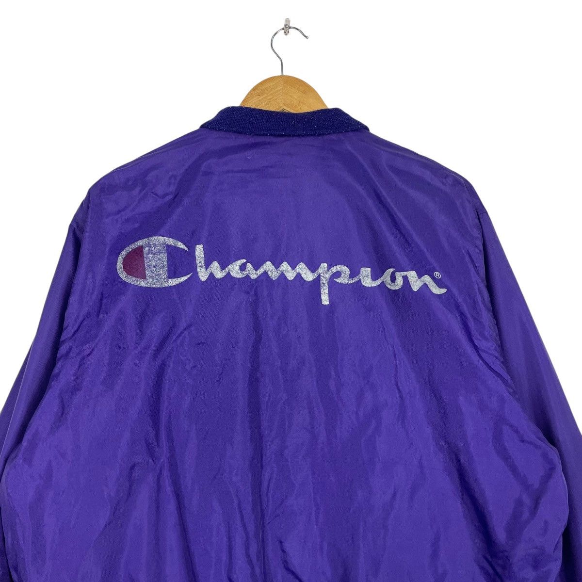 Champion × Vintage 💥70s CHAMPION LIGHT BOMBER SNAP BUTTON Size US L / EU 52-54 / 3 - 8 Thumbnail