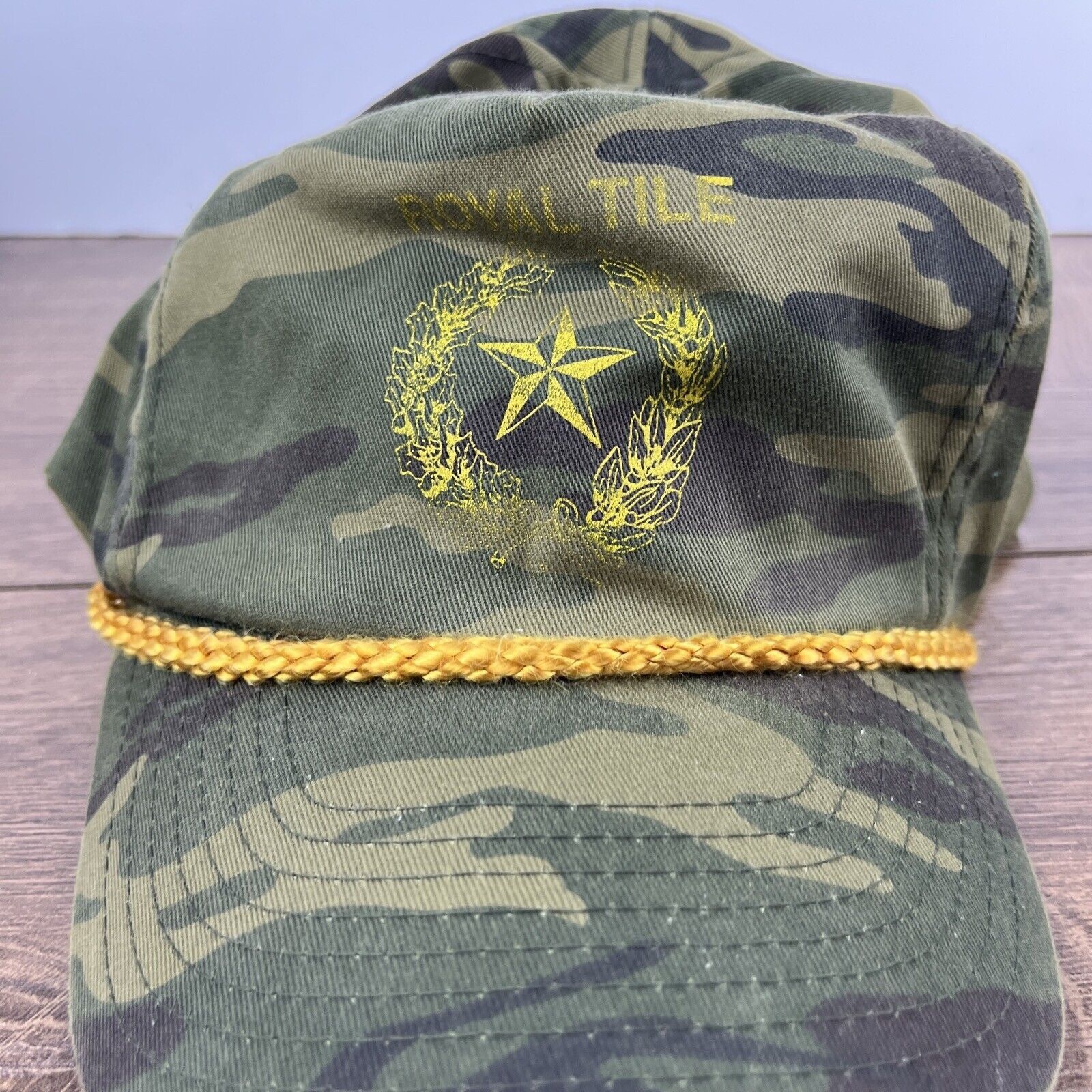 Other Royal Tile Hat Royal Tile Hat Camo Green Hat Adjustable Gree Size ONE SIZE - 6 Thumbnail