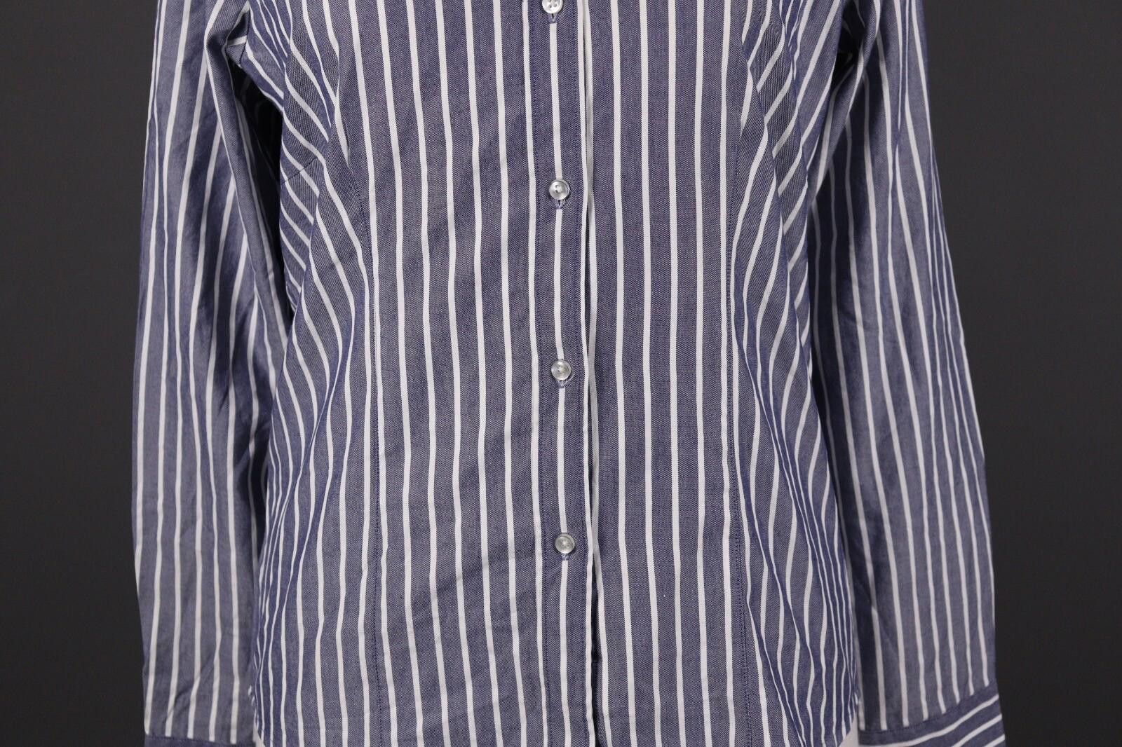 La Martina La Martina Blue Stripe Button Blouse Shirt Size M Size M / US 6-8 / IT 42-44 - 3 Thumbnail