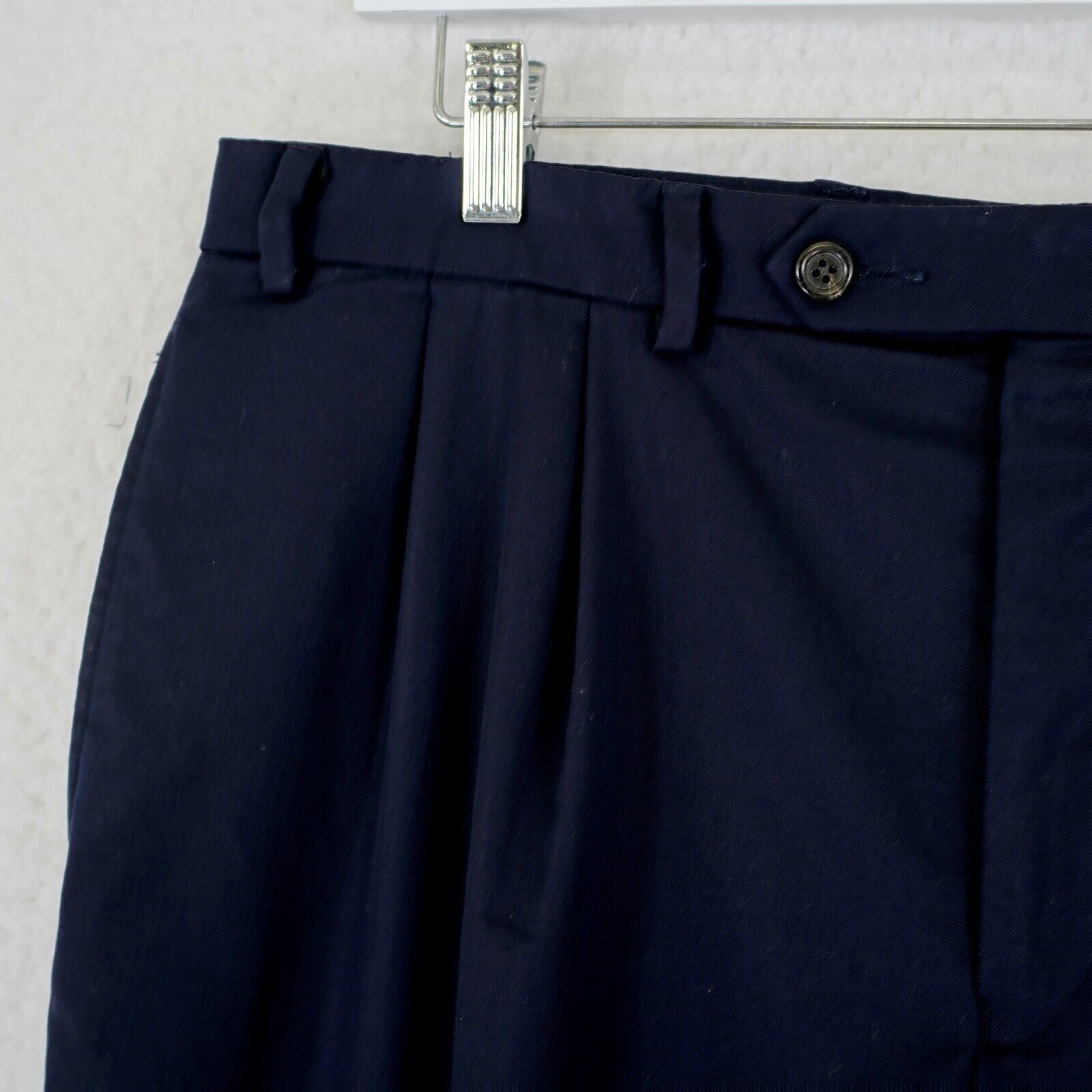 Lauren Ralph Lauren Lauren Ralph Lauren Super 100s Wool Blue 36/29 Dress Pants M Size 36R - 3 Thumbnail