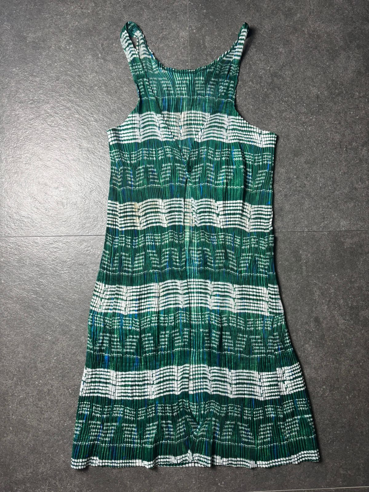 Pleats Please Issey Miyake 2000s Pleats Please IM Product Pattern Midi Dress Size ONE SIZE - 8 Thumbnail