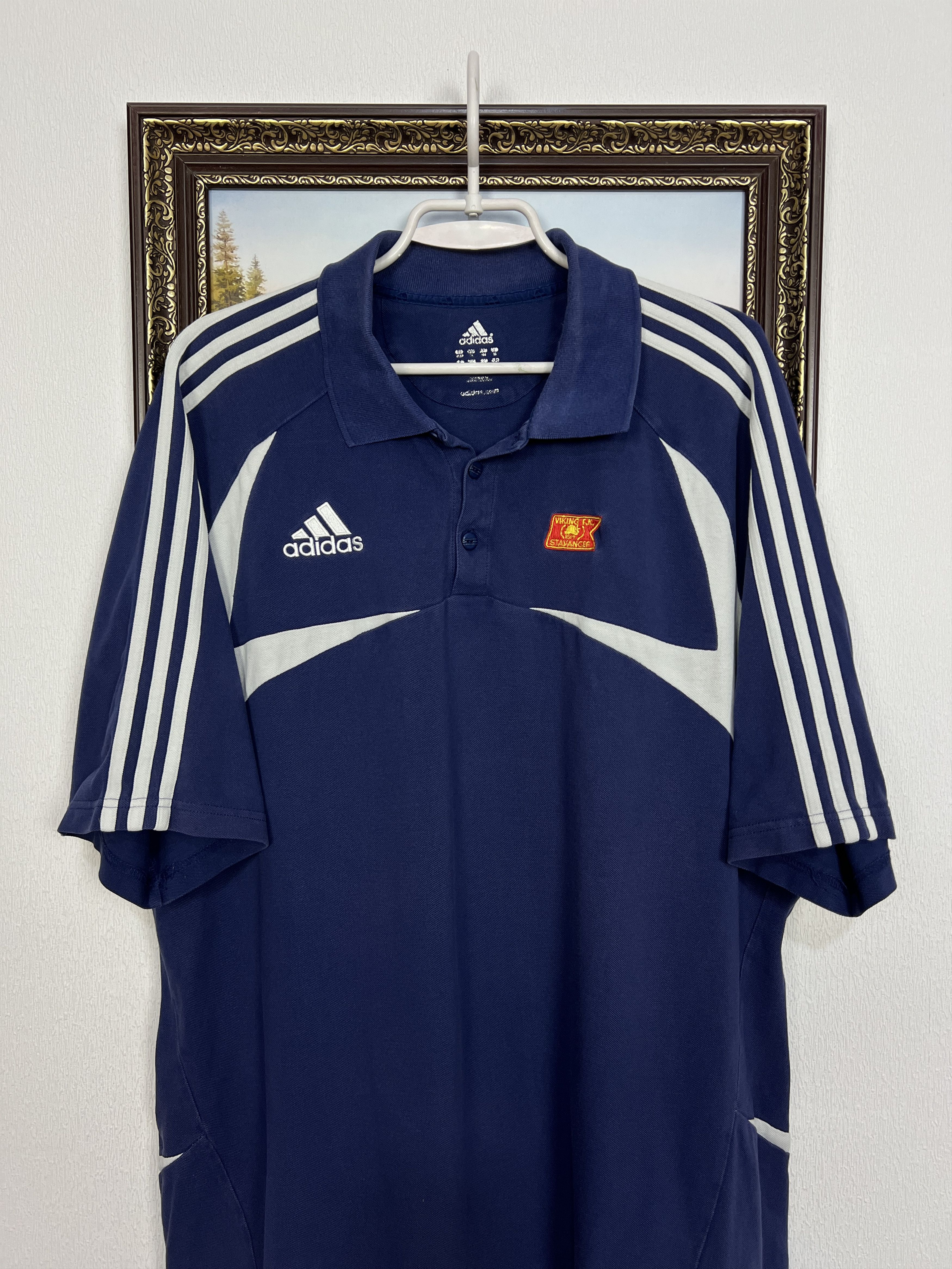 Adidas Vintage Viking Stavanger Football Polo Shirt Jersey Trikot Size US XL / EU 56 / 4 - 2 Thumbnail