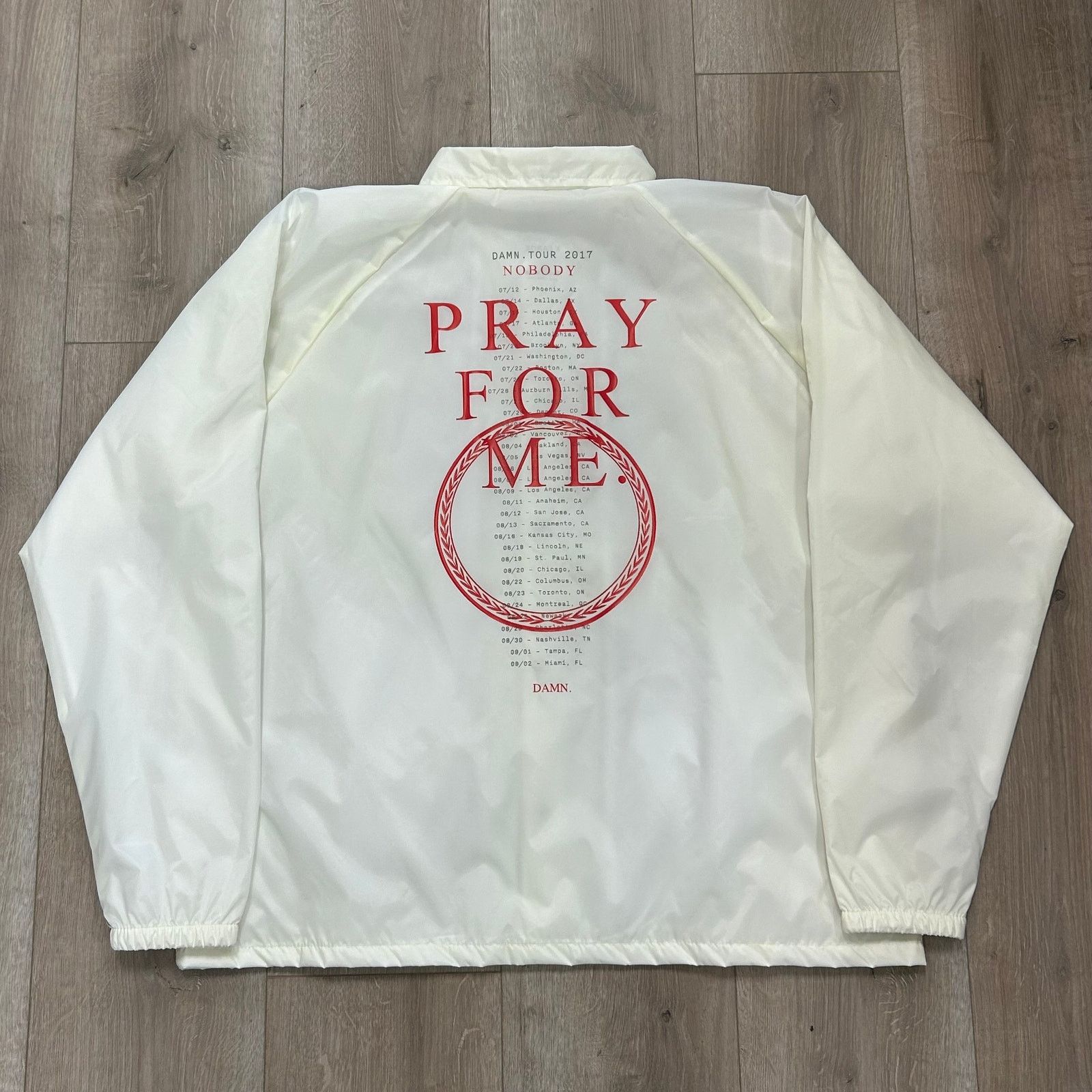 Kendrick Lamar Kendrick Lamar Damn. Tour 2017 Pray For Me Windbreaker Size US XL / EU 56 / 4 - 1 Thumbnail