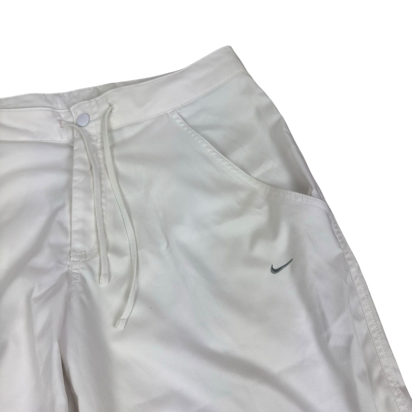 Nike Nike Dri-Fit Womens White Solo Swoosh High Rise Capri Pant 8 Size 30" / US 8 / IT 44 - 4 Thumbnail