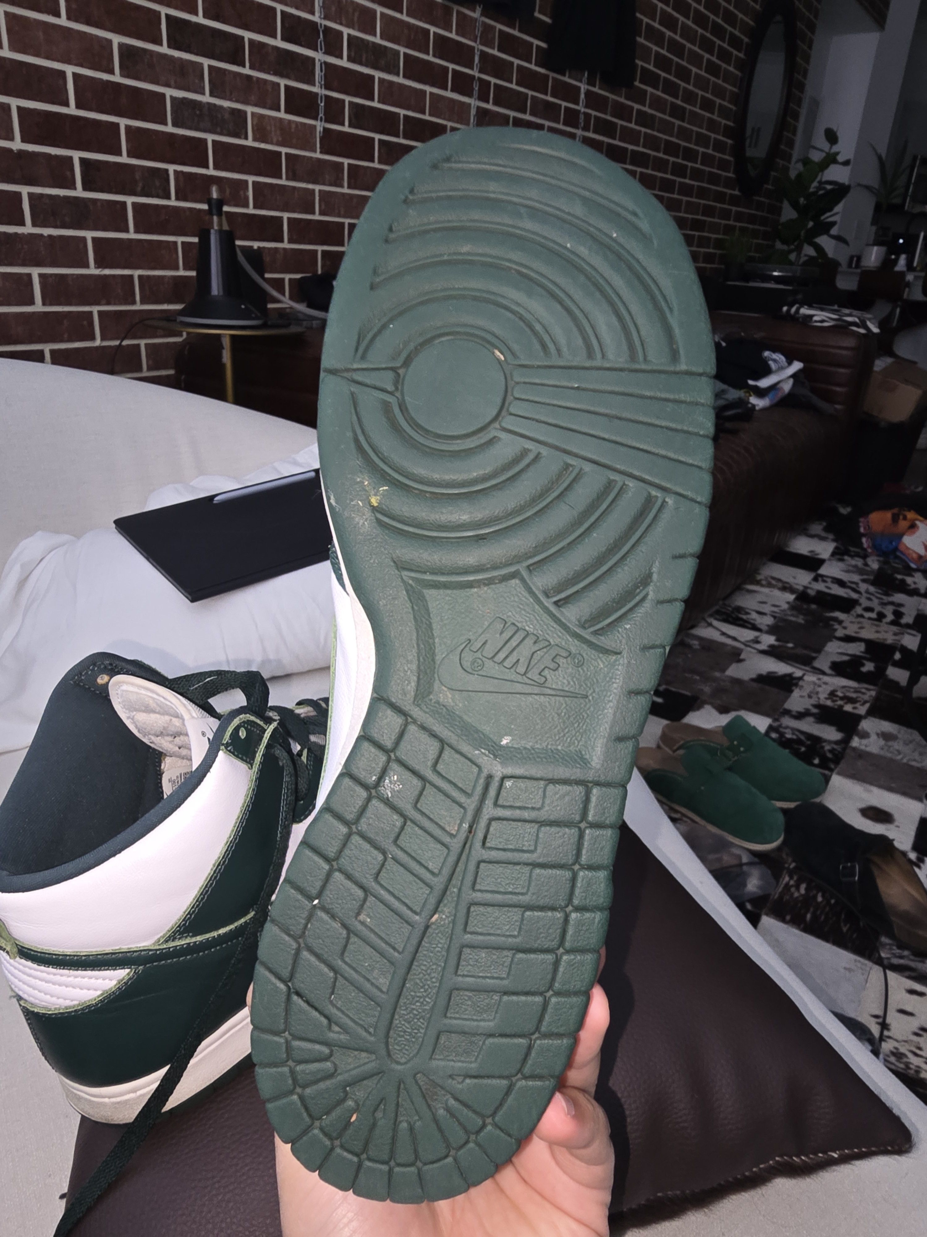 Nike Green Nike Dunks Size US 12 / EU 45 - 5 Thumbnail