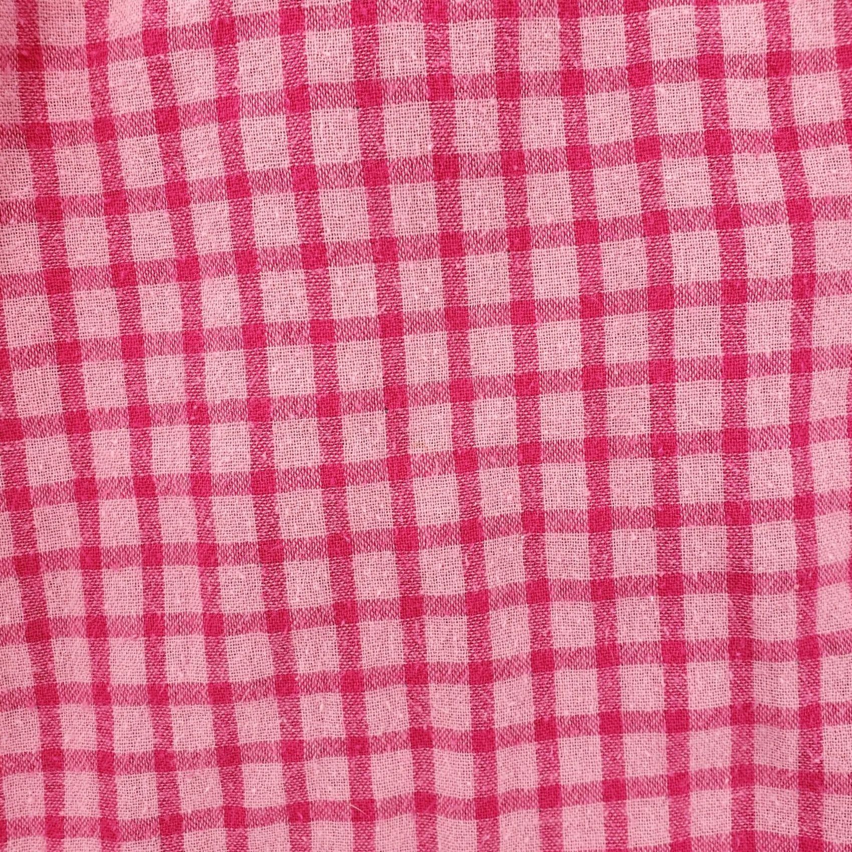Vintage Hickey Freeman Shirt Mens S Small Button-Down Pink Check Short Sleeve Cotton Size US S / EU 44-46 / 1 - 6 Thumbnail