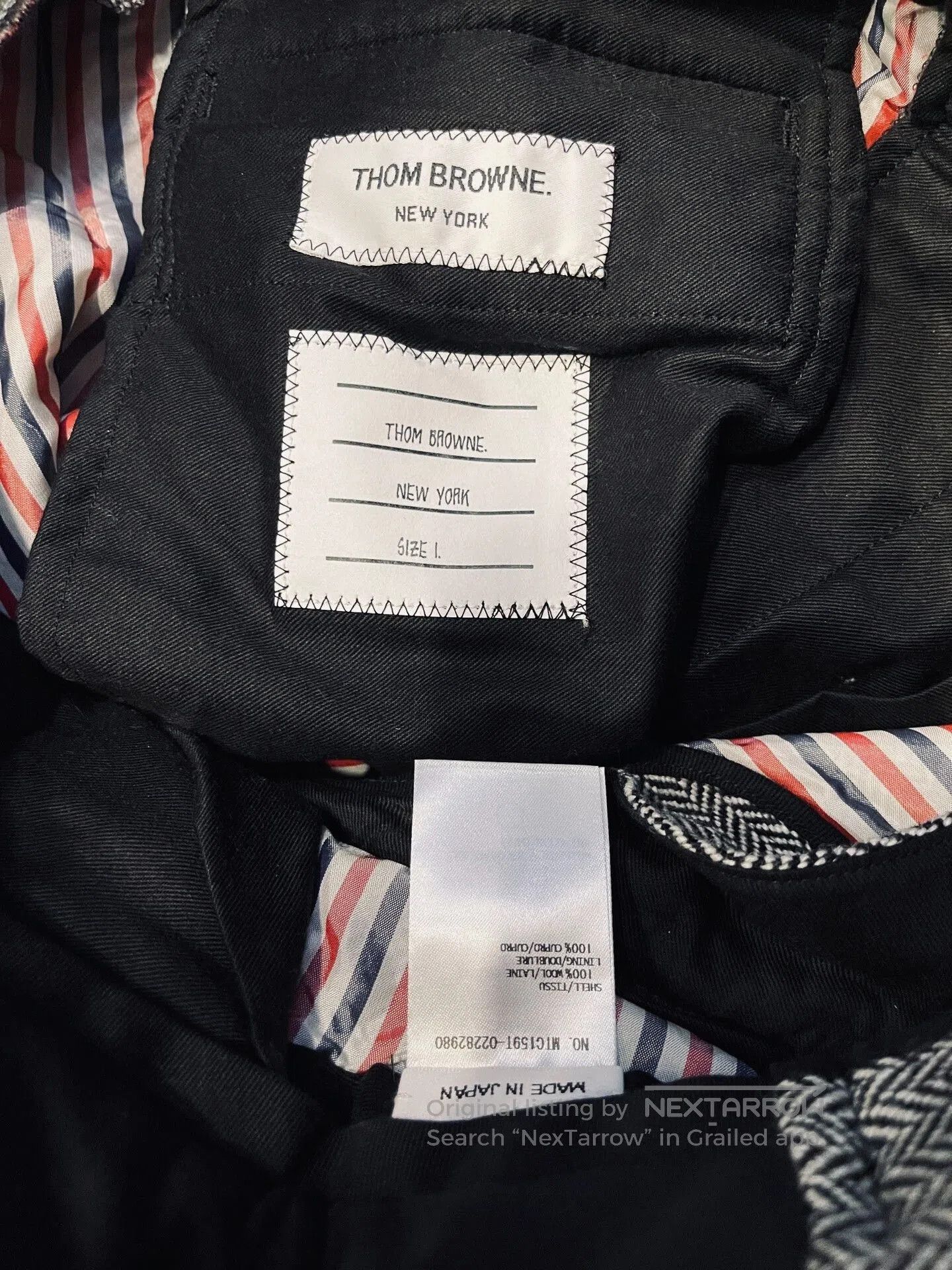 Thom Browne Thom Browne Low Rise Wool Suit Trousers. Size US 26 / EU 42 - 5 Thumbnail