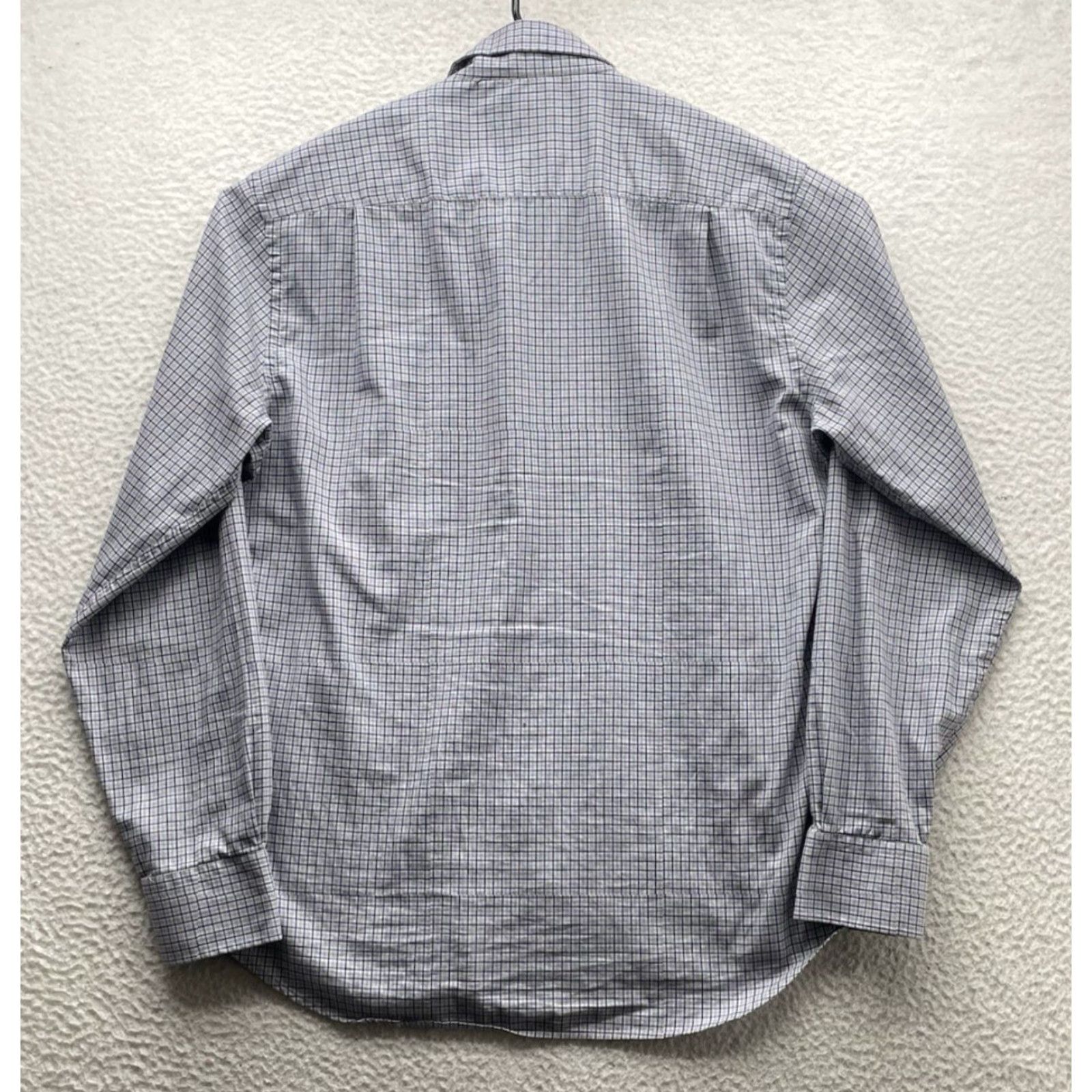 Peter Millar Peter Millar Shirt Mens Large L Flex Finish Blue Micro Gingham Check Button Down Size US L / EU 52-54 / 3 - 5 Thumbnail