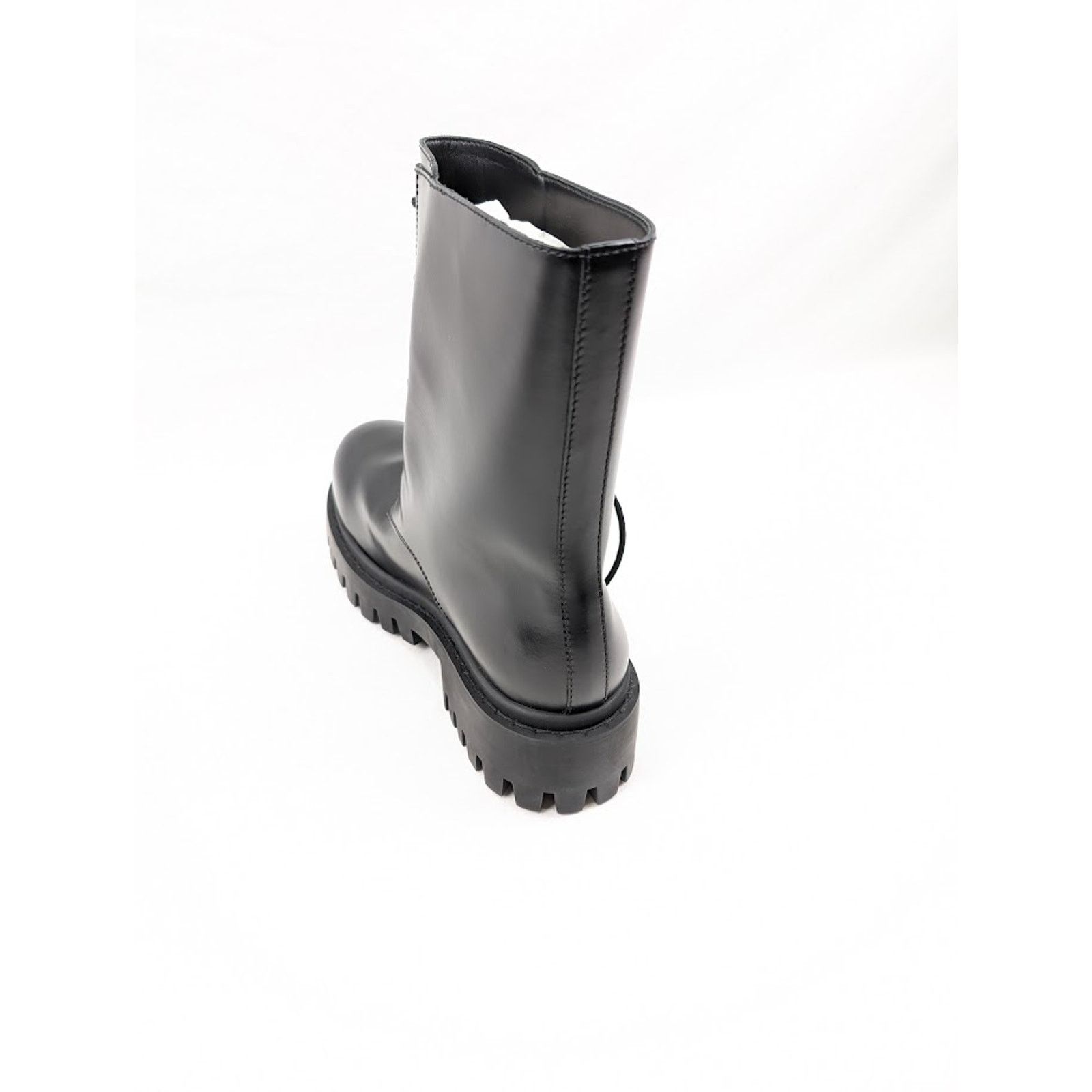 Balenciaga o1rshd1 Sergent Calf Bootie Calfskin Lux in Black Size US 11 / EU 44 - 10 Thumbnail