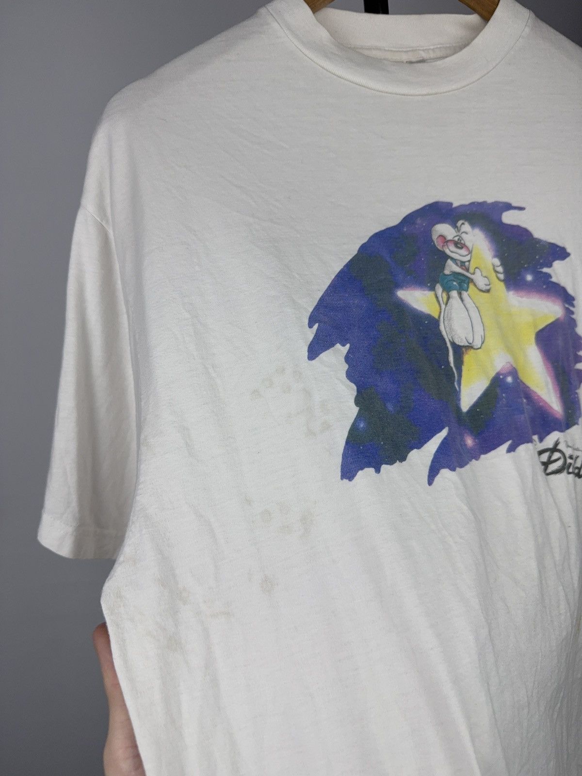 Vintage Vintage 90s Retro Diddl Mouse Star Graphic Tee White Y2K L Size US L / EU 52-54 / 3 - 3 Thumbnail