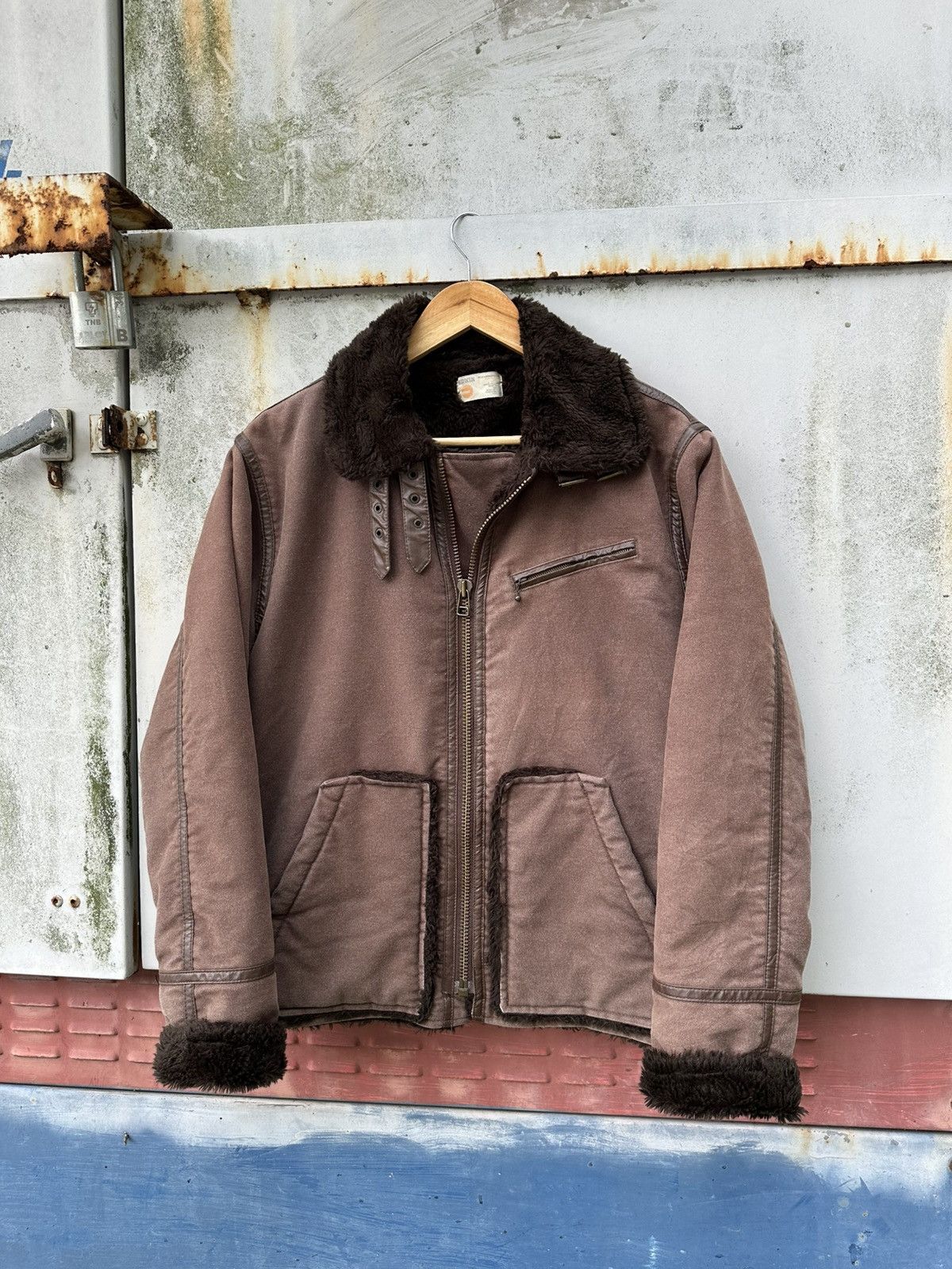 Edwin 👹Vintage Edwin Fleece Lined Brown Detroit Jacket Size US M / EU 48-50 / 2 - 1 Thumbnail