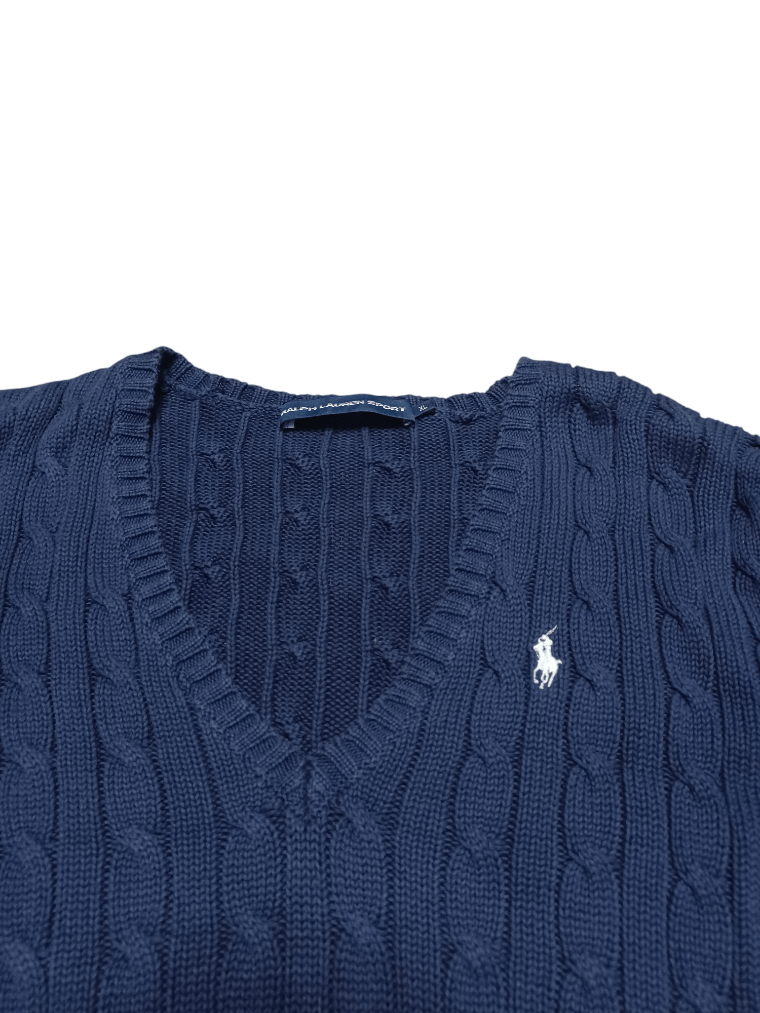 Ralph Lauren Sport POLO RALPH LAUREN SPORT VINTAGE 90S V-NECK KNIT SWEATER Size US M / EU 48-50 / 2 - 2 Thumbnail