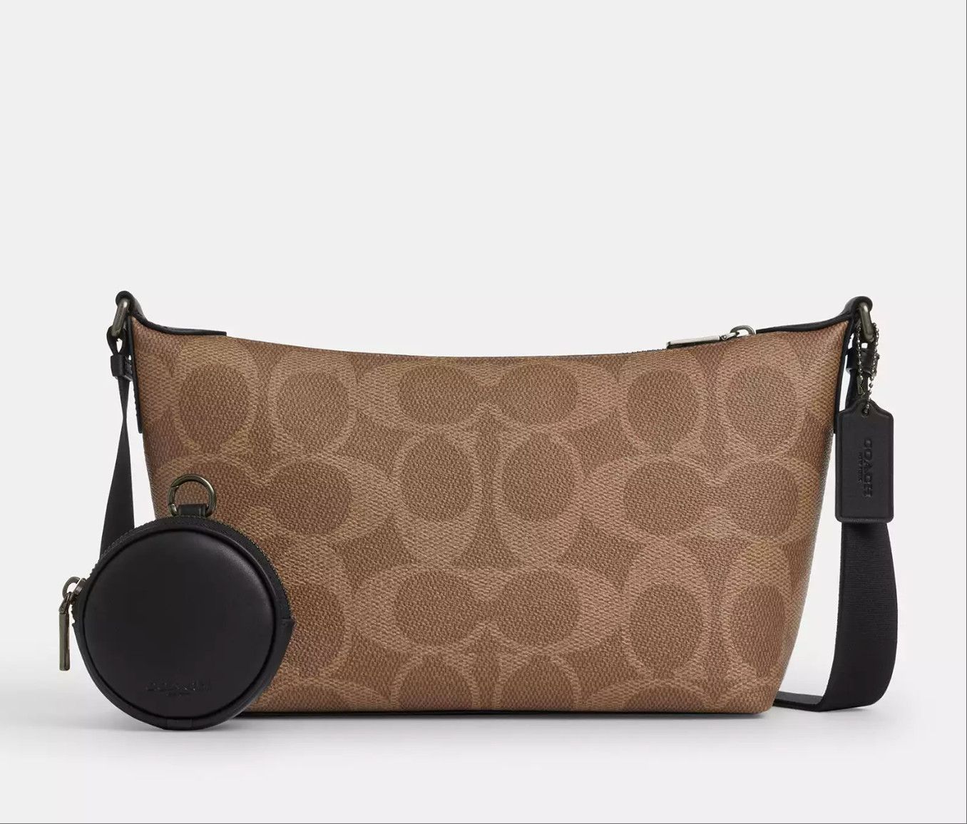 Coach Small Finn Crossbody Bag With Pouch In Maxi Signature Canvas Size ONE SIZE - 6 Thumbnail